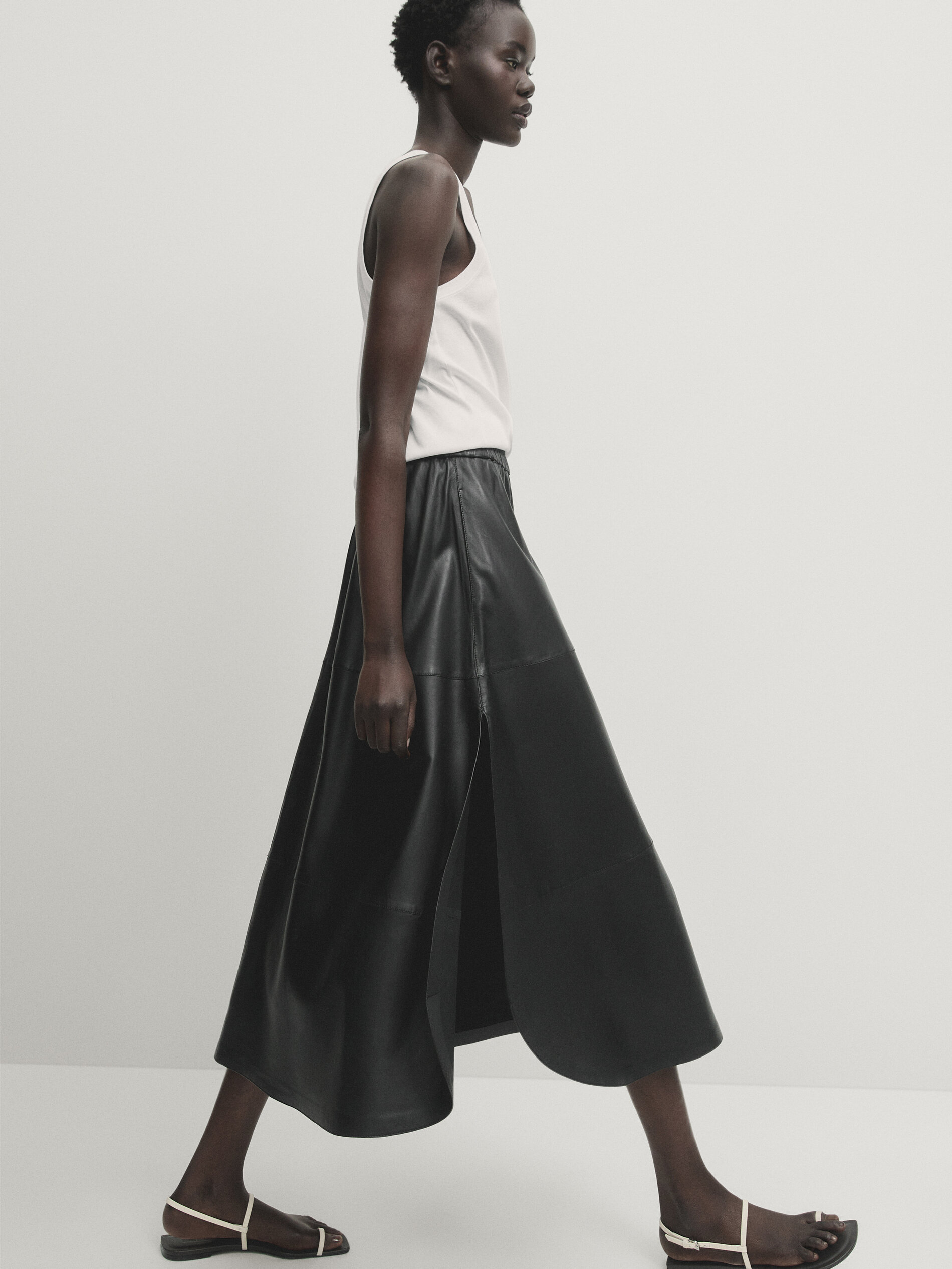 Gonna lunga new arrivals spacchi laterali
