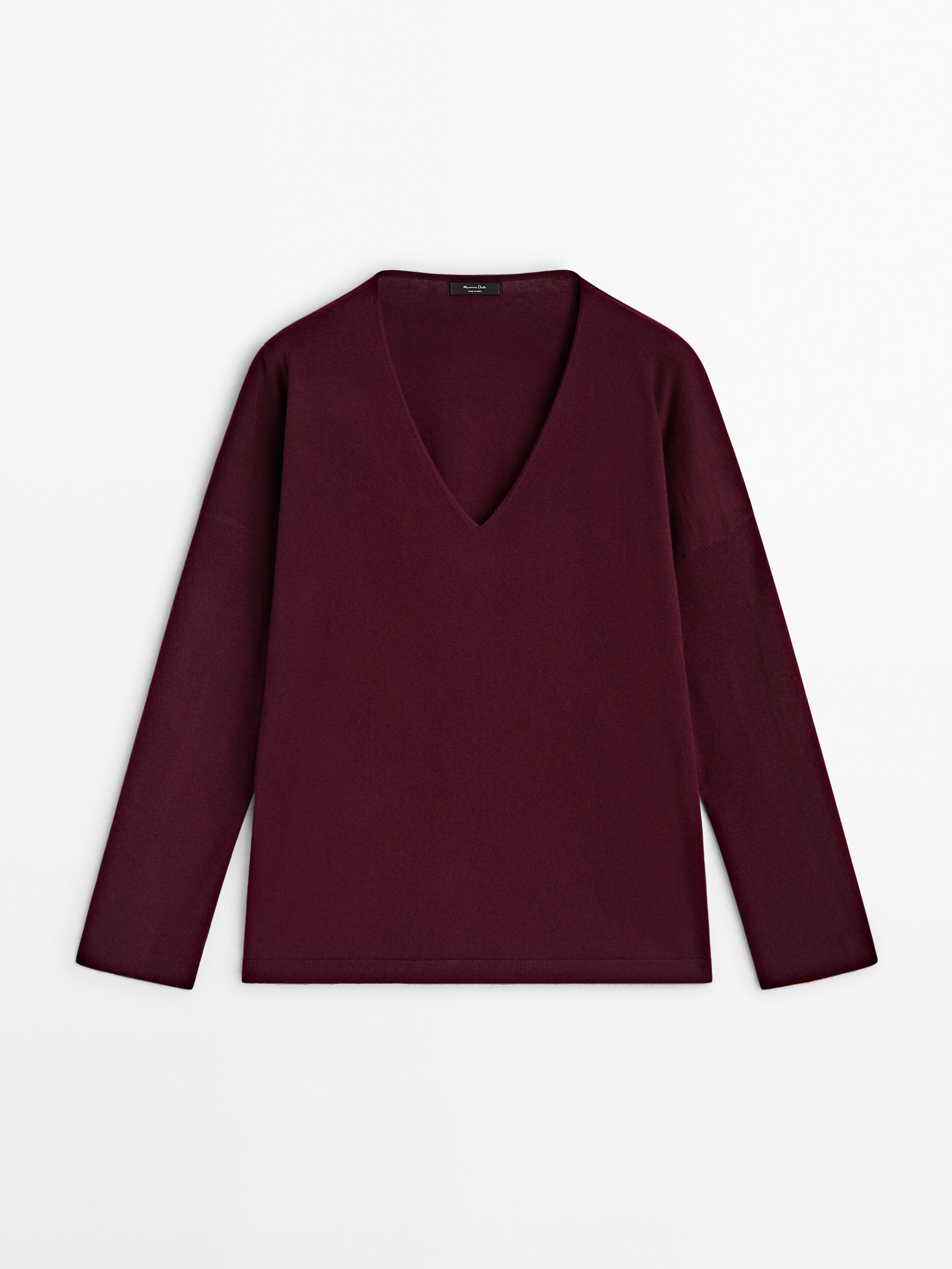 Maroon deals wool sweater