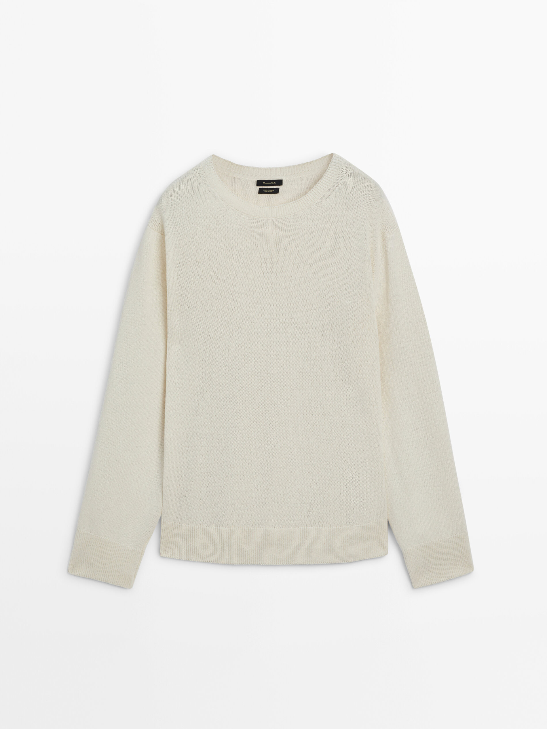 White crew neck sweater outlet