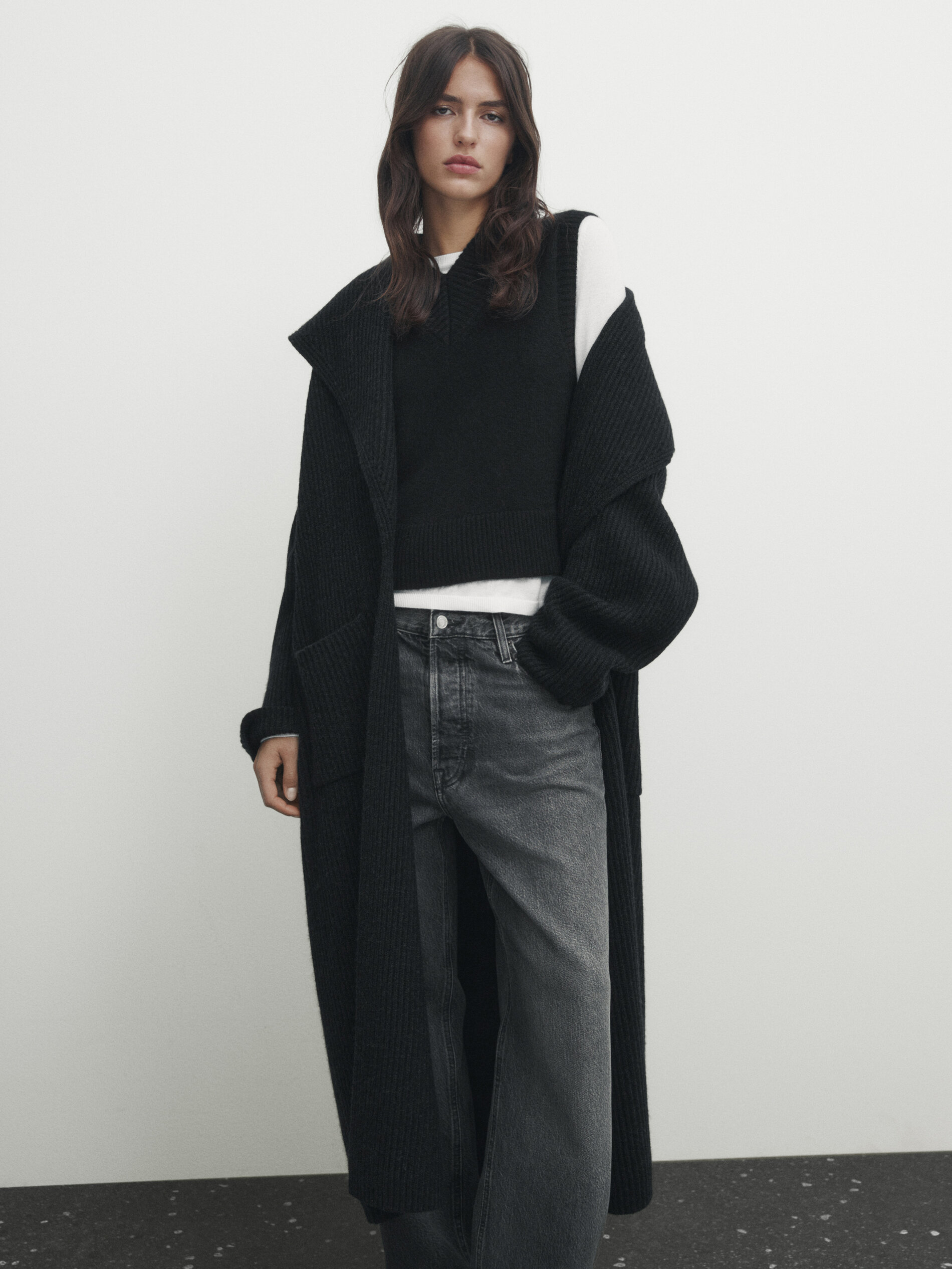 Massimo dutti 2025 long cardigan