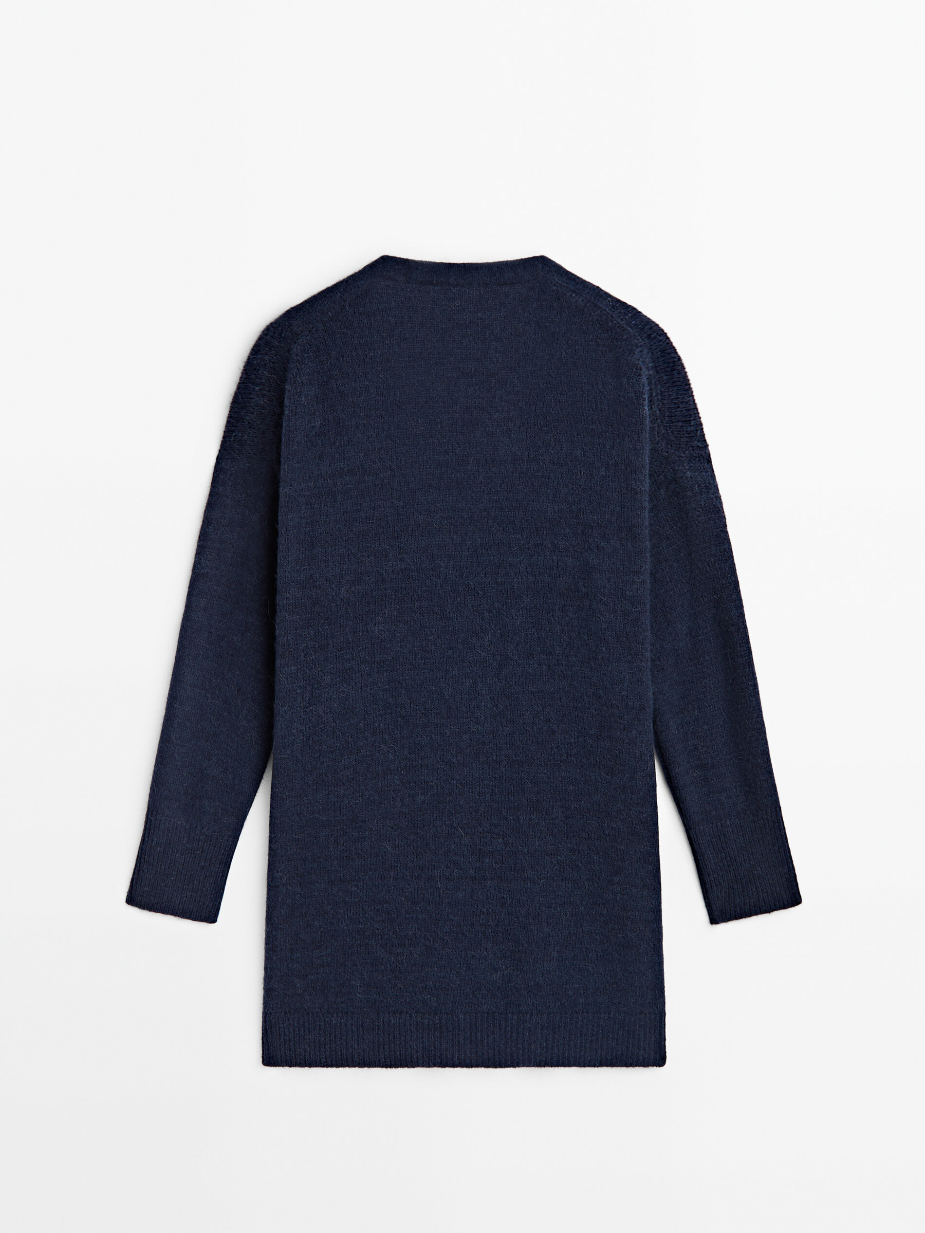 Navy blue long sleeve cardigan cheap