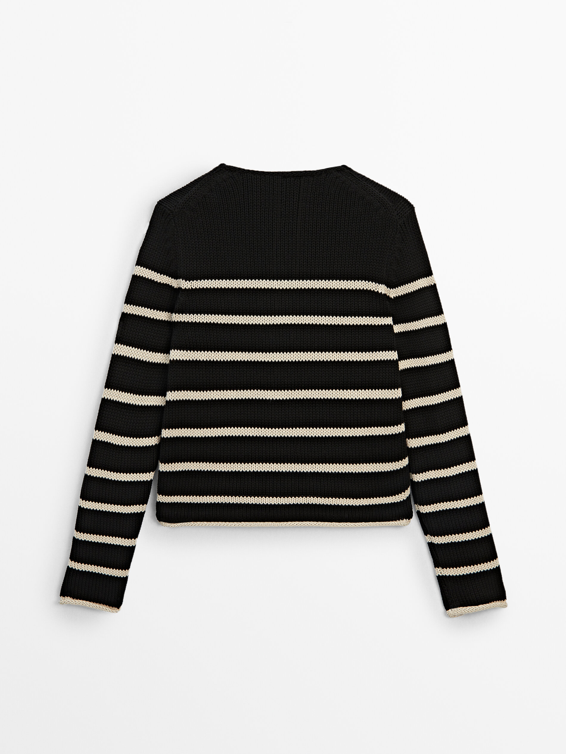 Zara black sales and white jumper