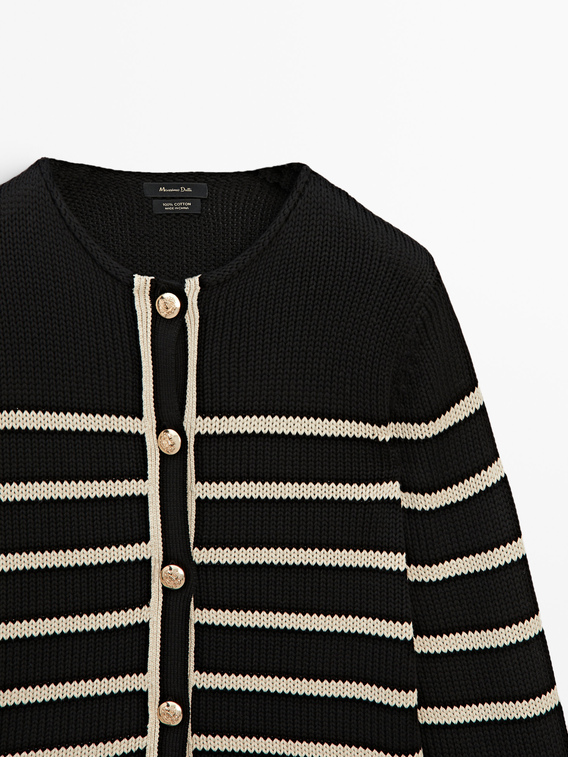 Black knit sales cardigan sweater
