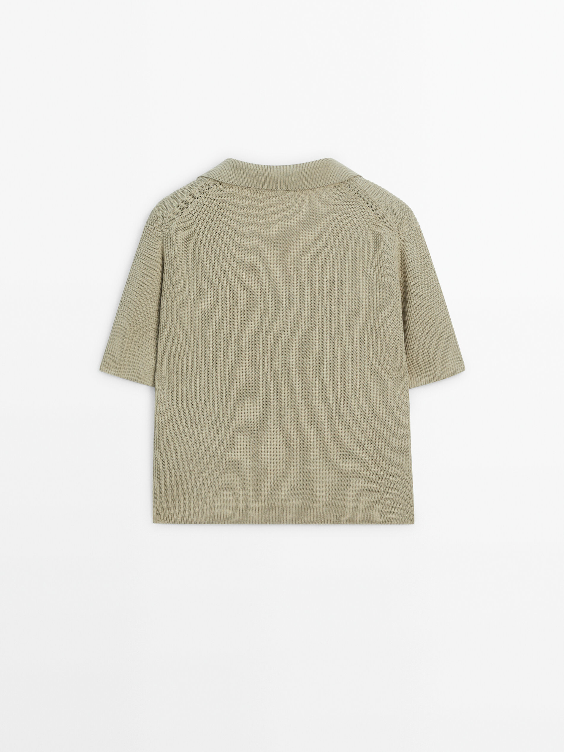 Short sleeve knit sweater 2025