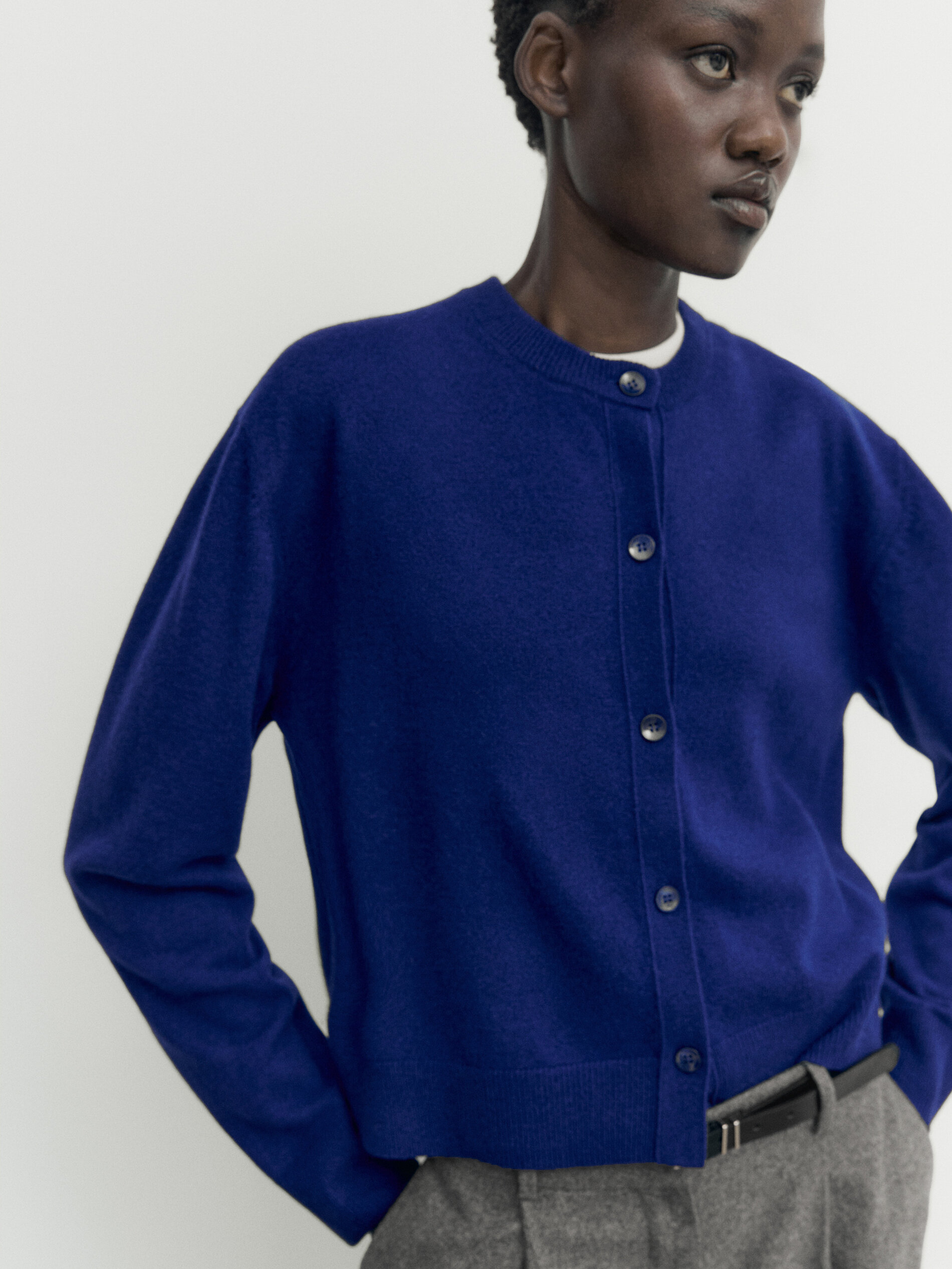 Blue cardigans discount