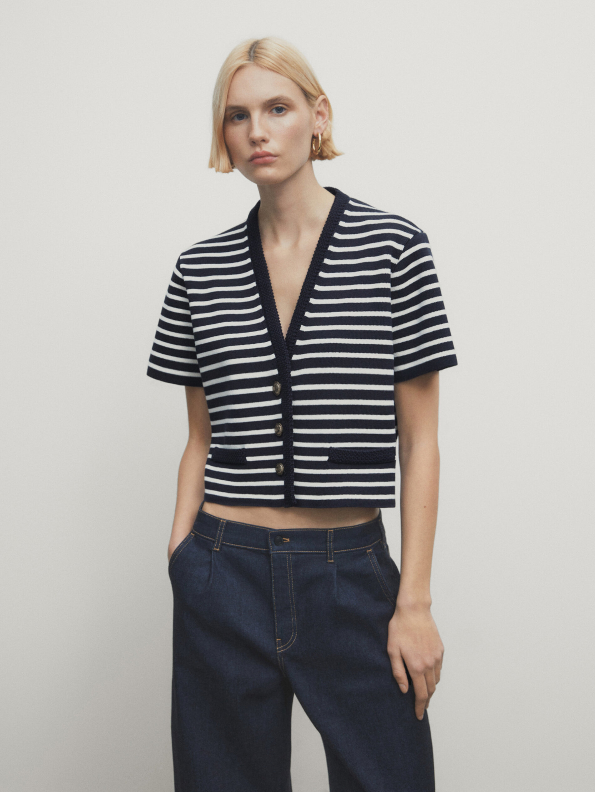 Short sleeve store v neck cardigan