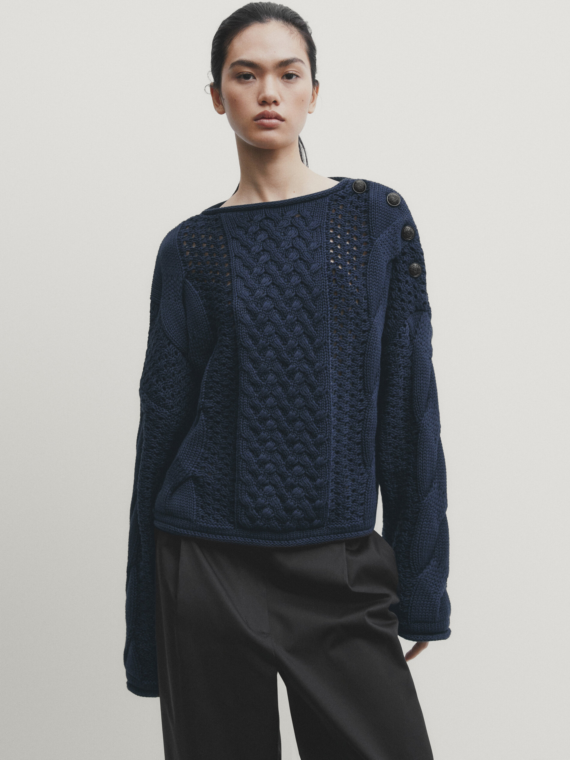Open hot sale knit sweaters