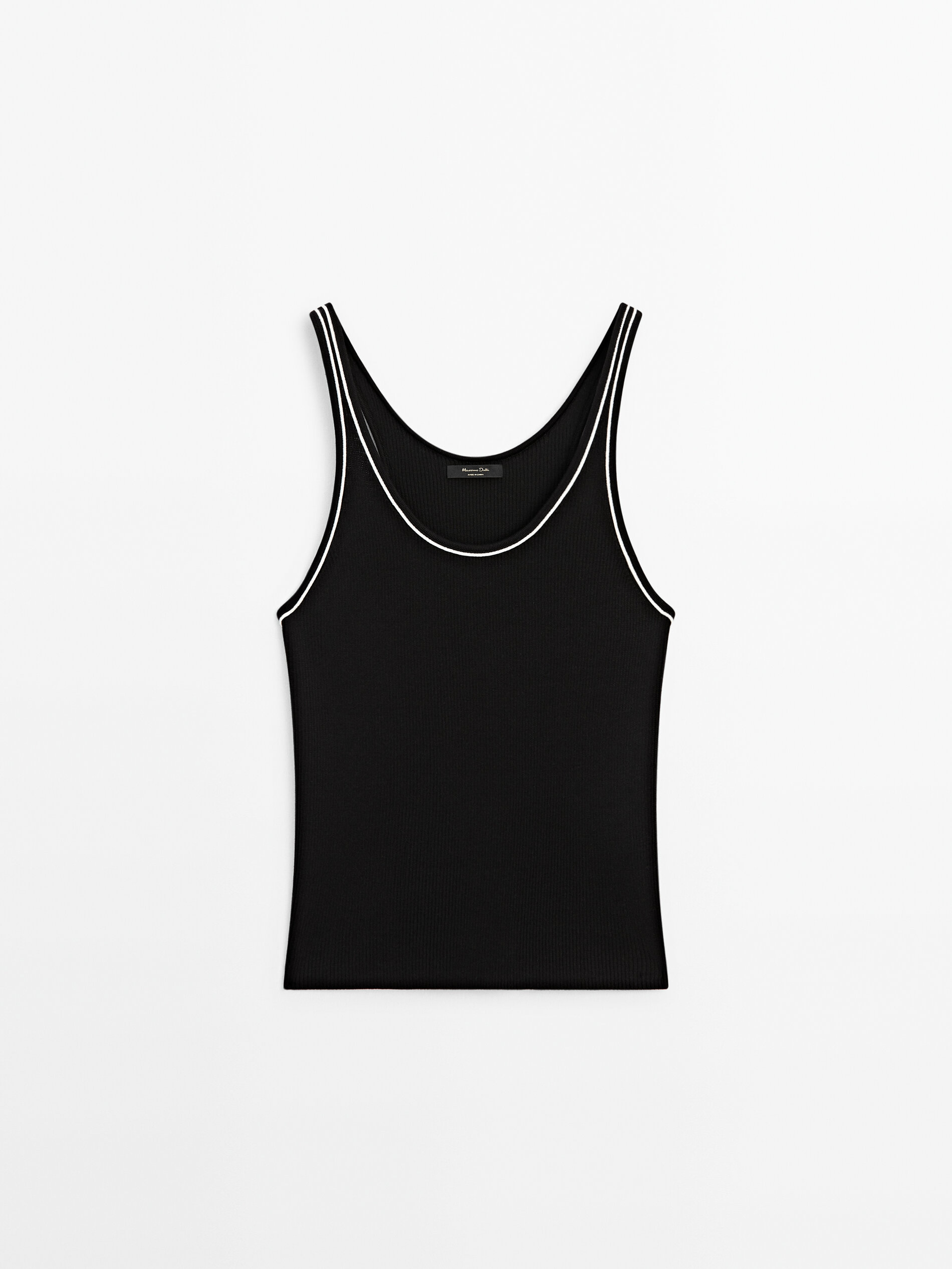 Contrast cheap knit top
