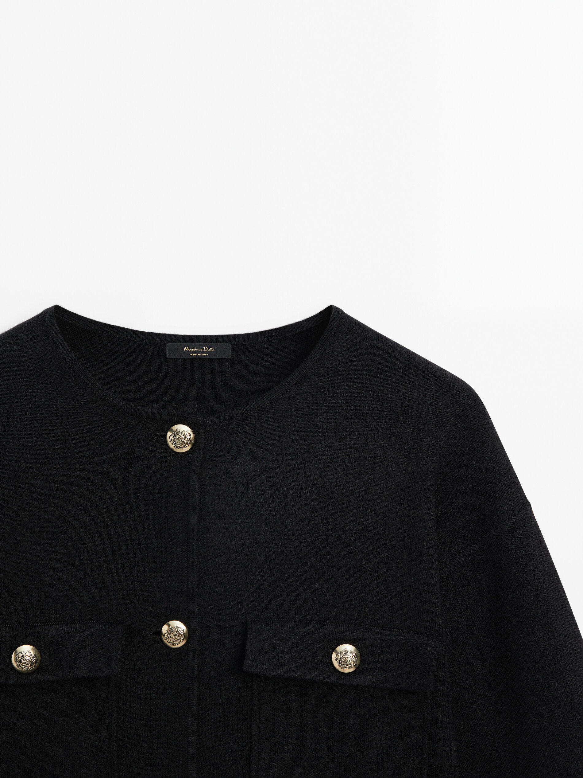 Gold button cardigan sale