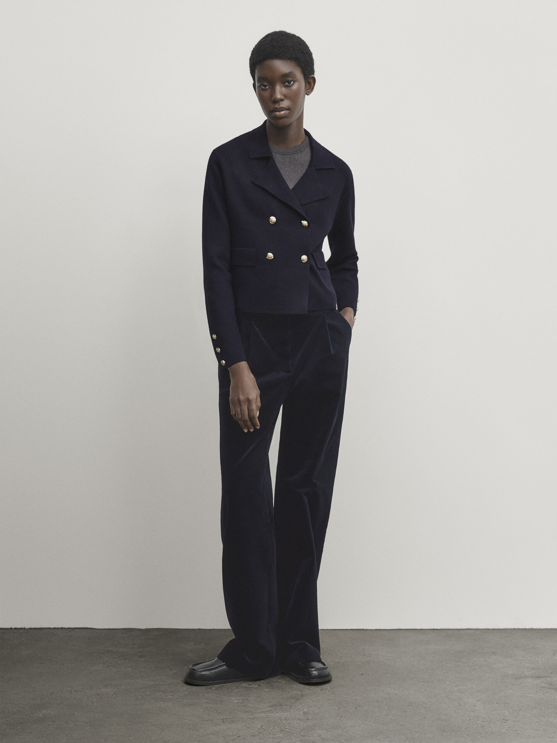 Navy blazer with discount gold buttons womens