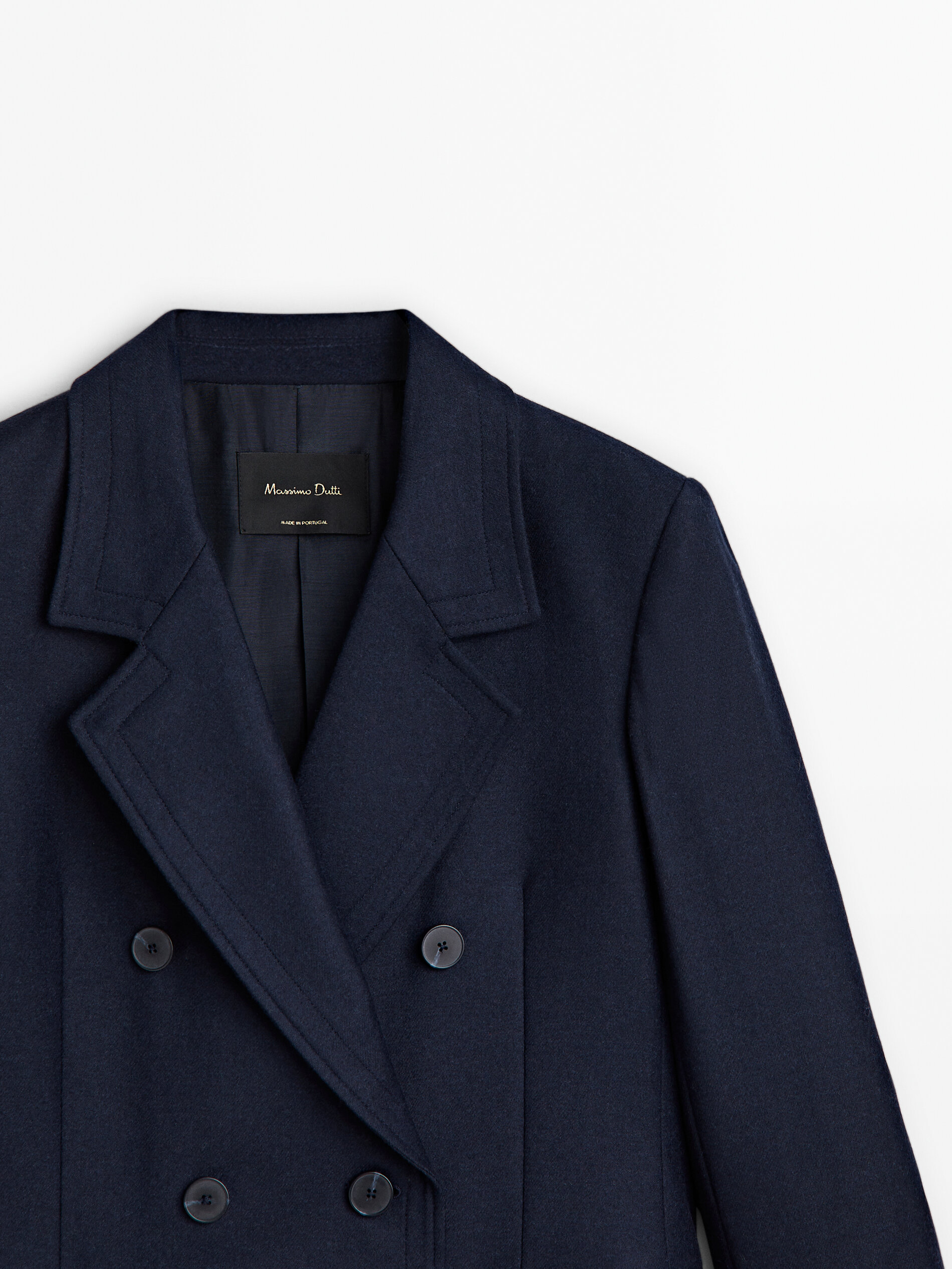Navy blue single new arrivals breasted coat