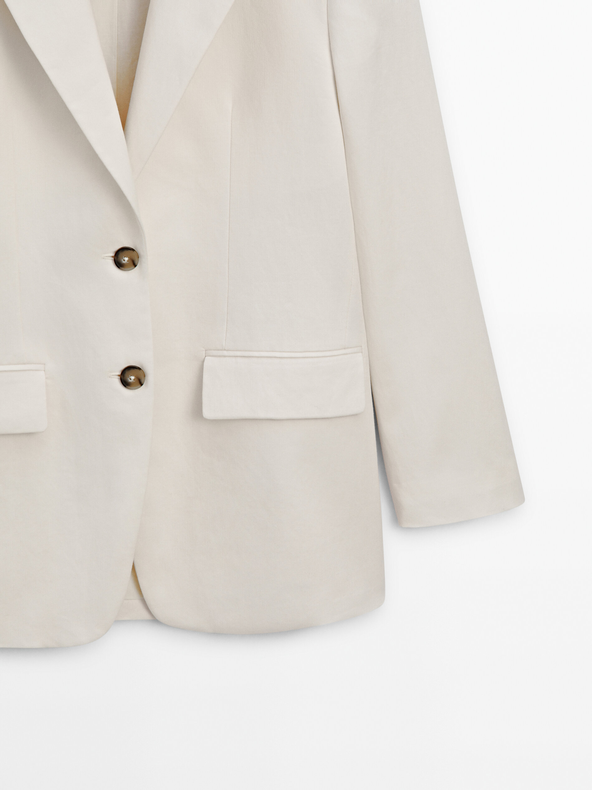 Massimo dutti white top blazer