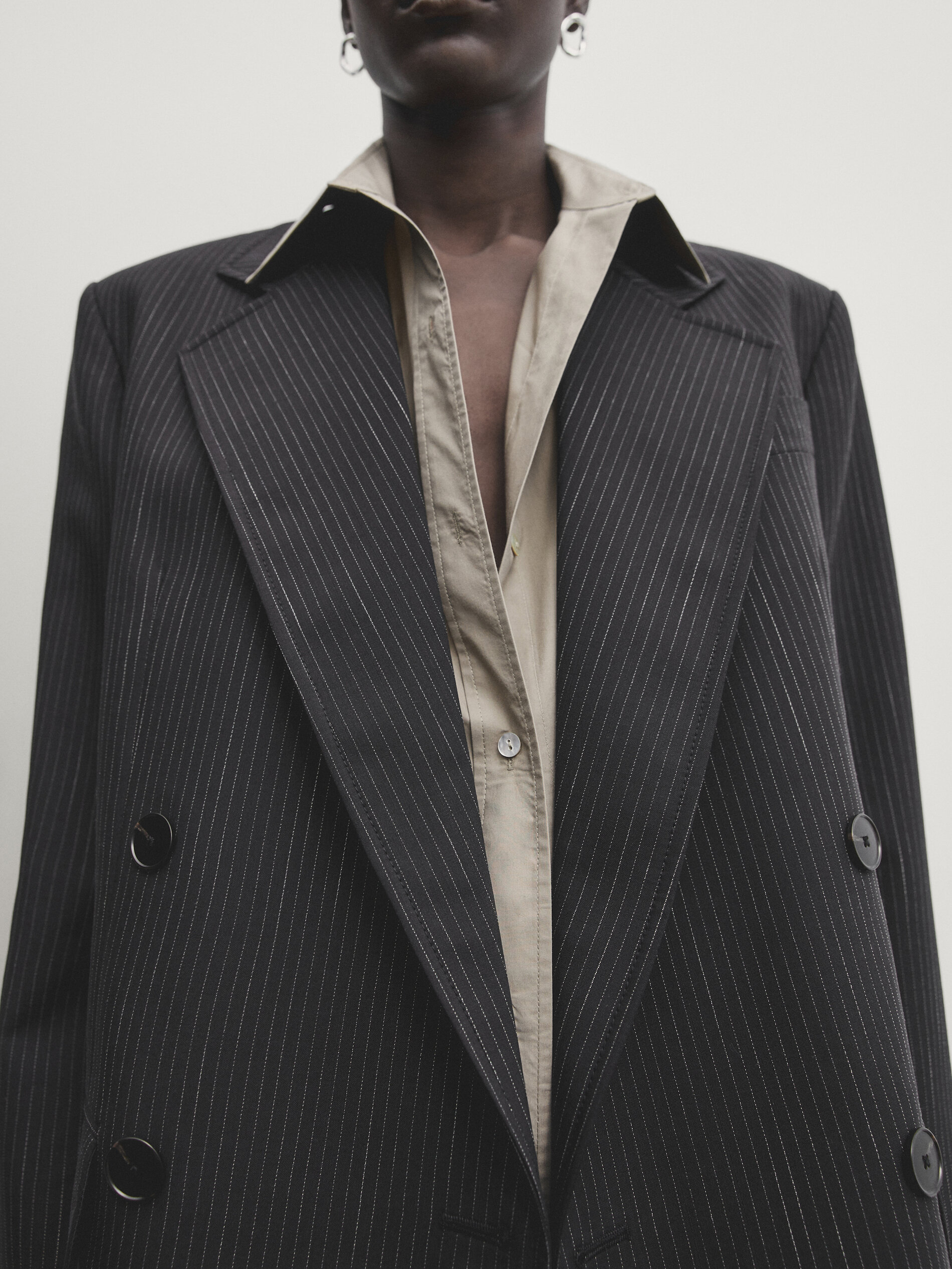 Black blazer store dress massimo dutti