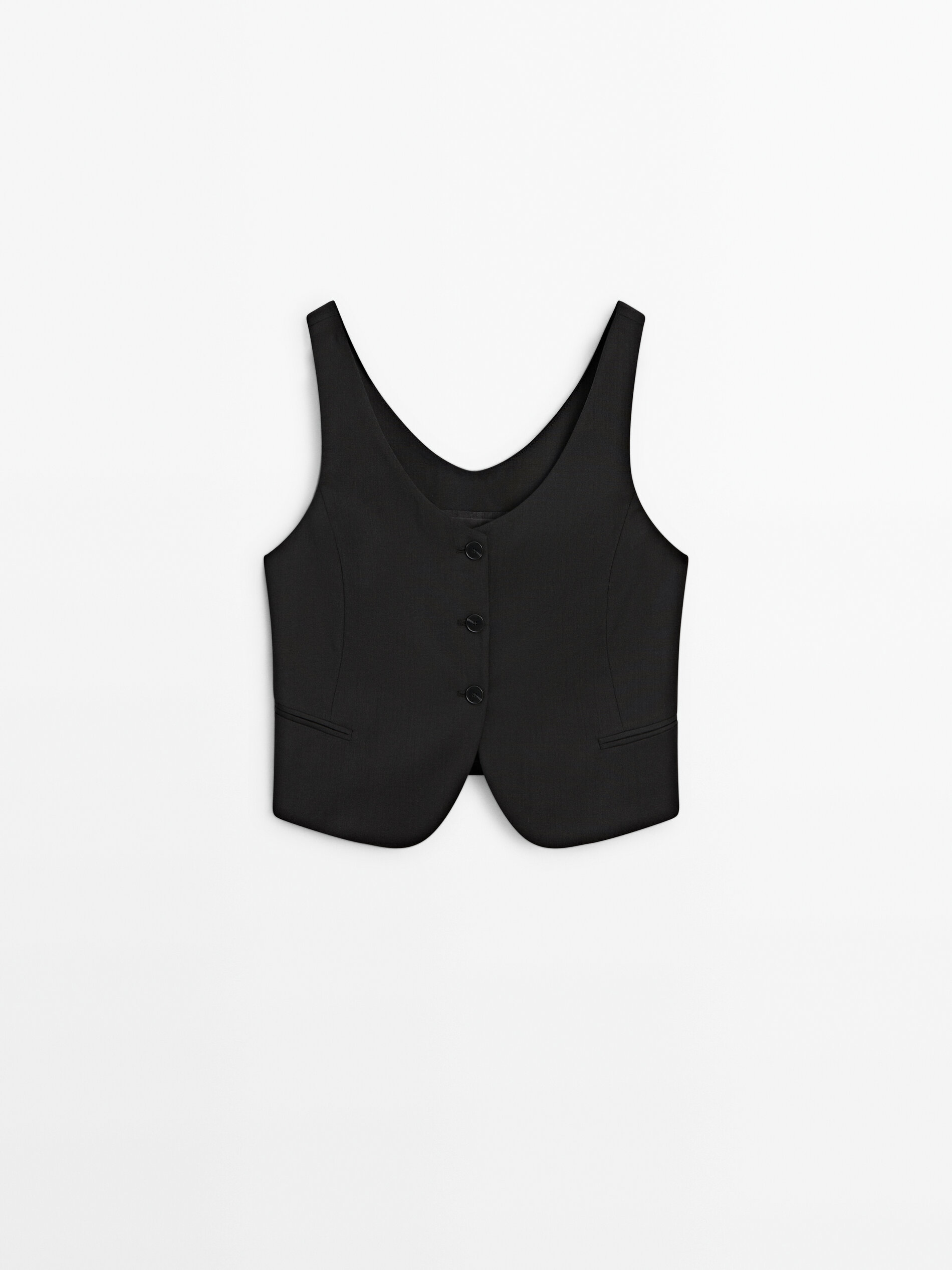 Dressy sale black vest