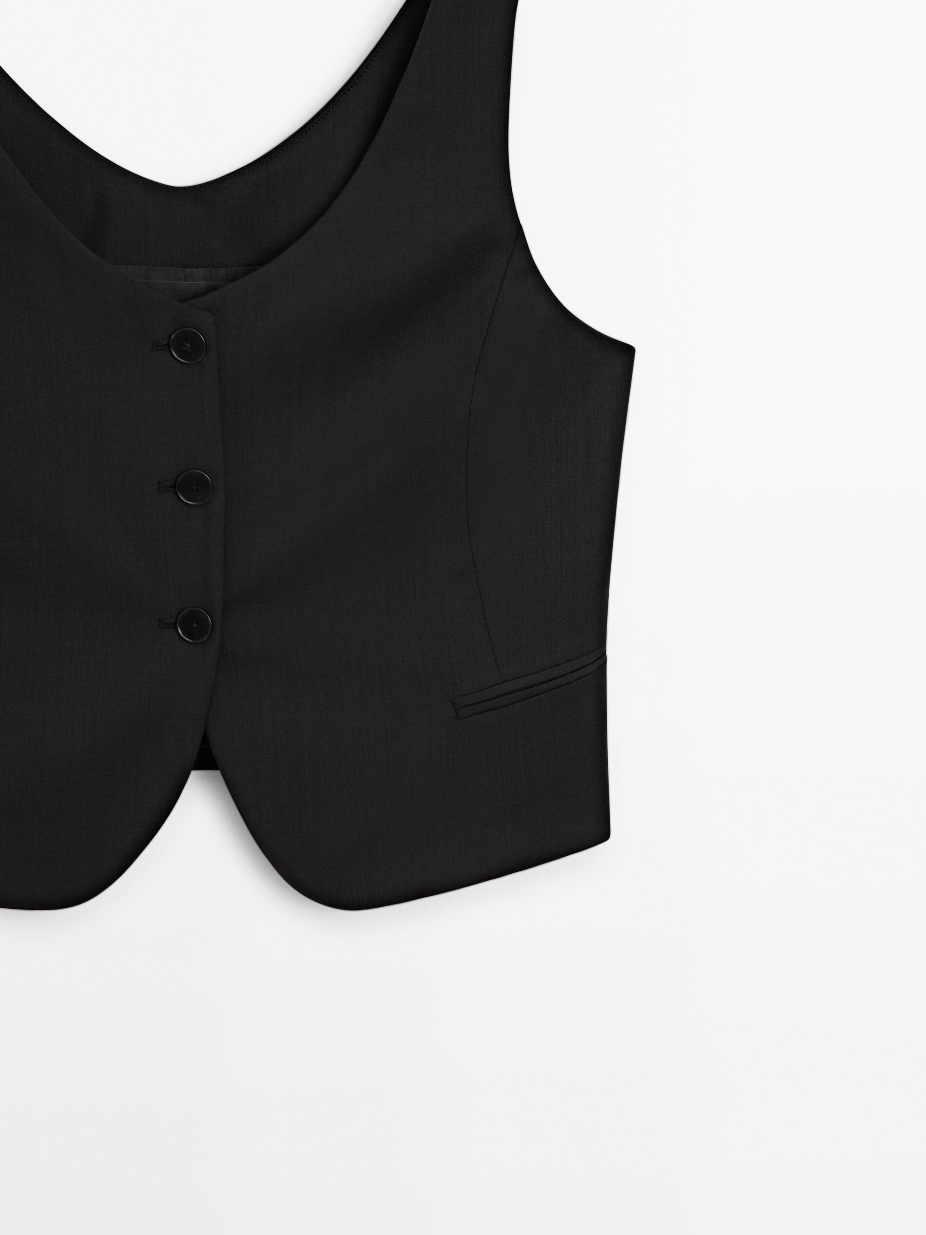 Dressy sale black vest