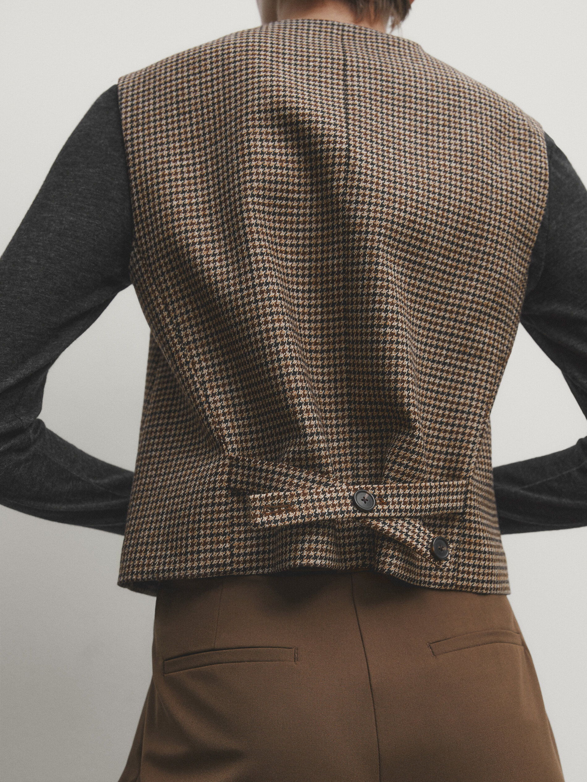 Mens discount houndstooth waistcoat