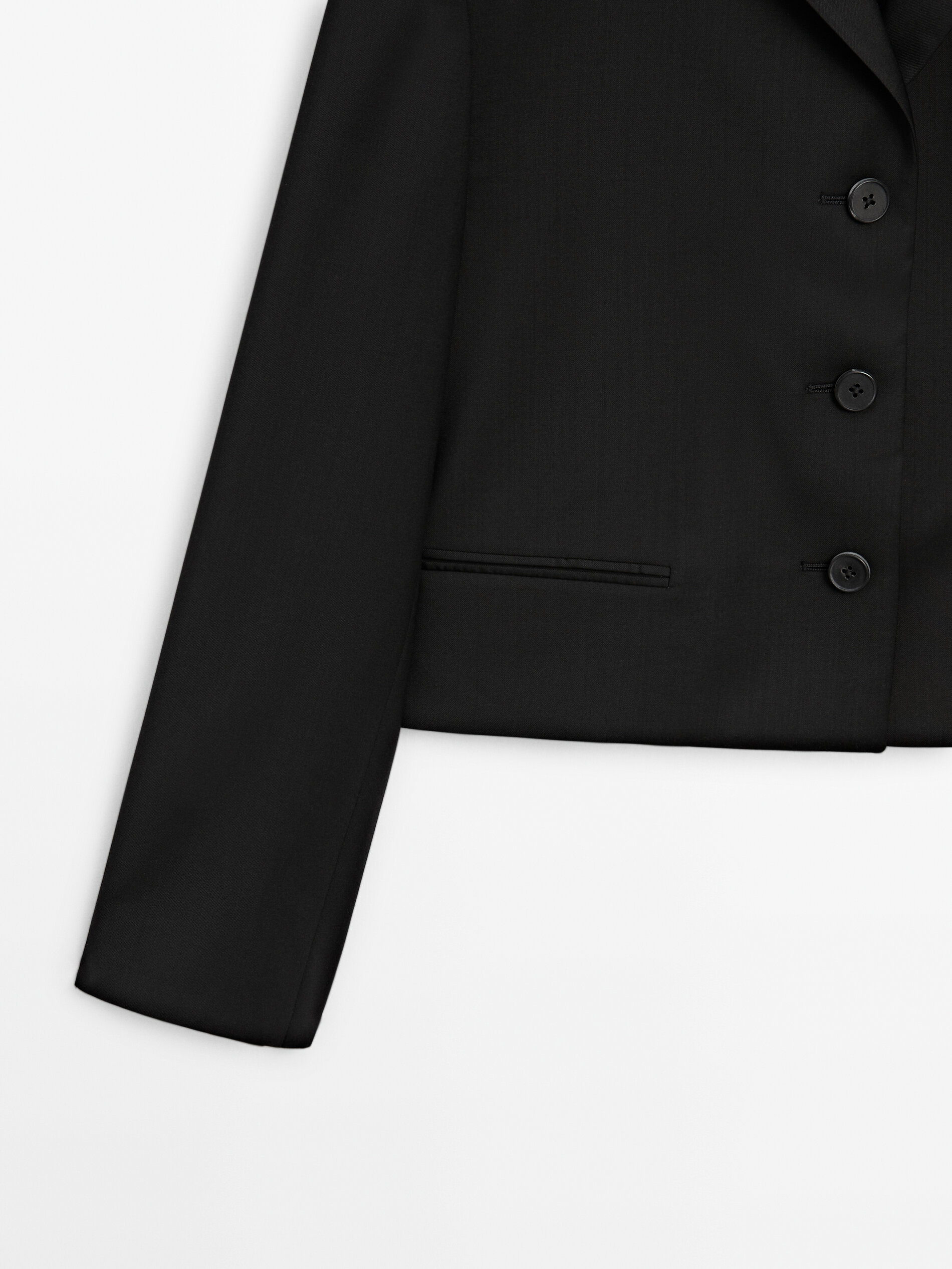Massimo dutti black blazer top