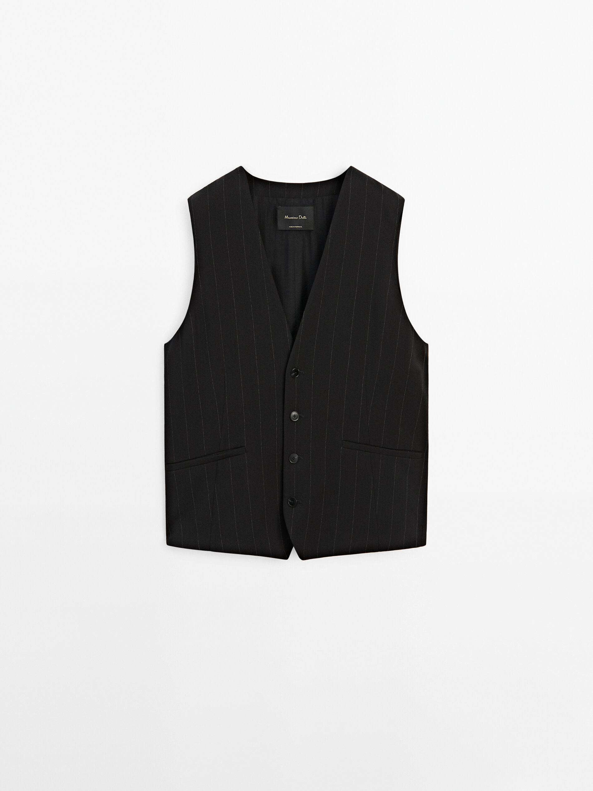 Completo discount gessato nero