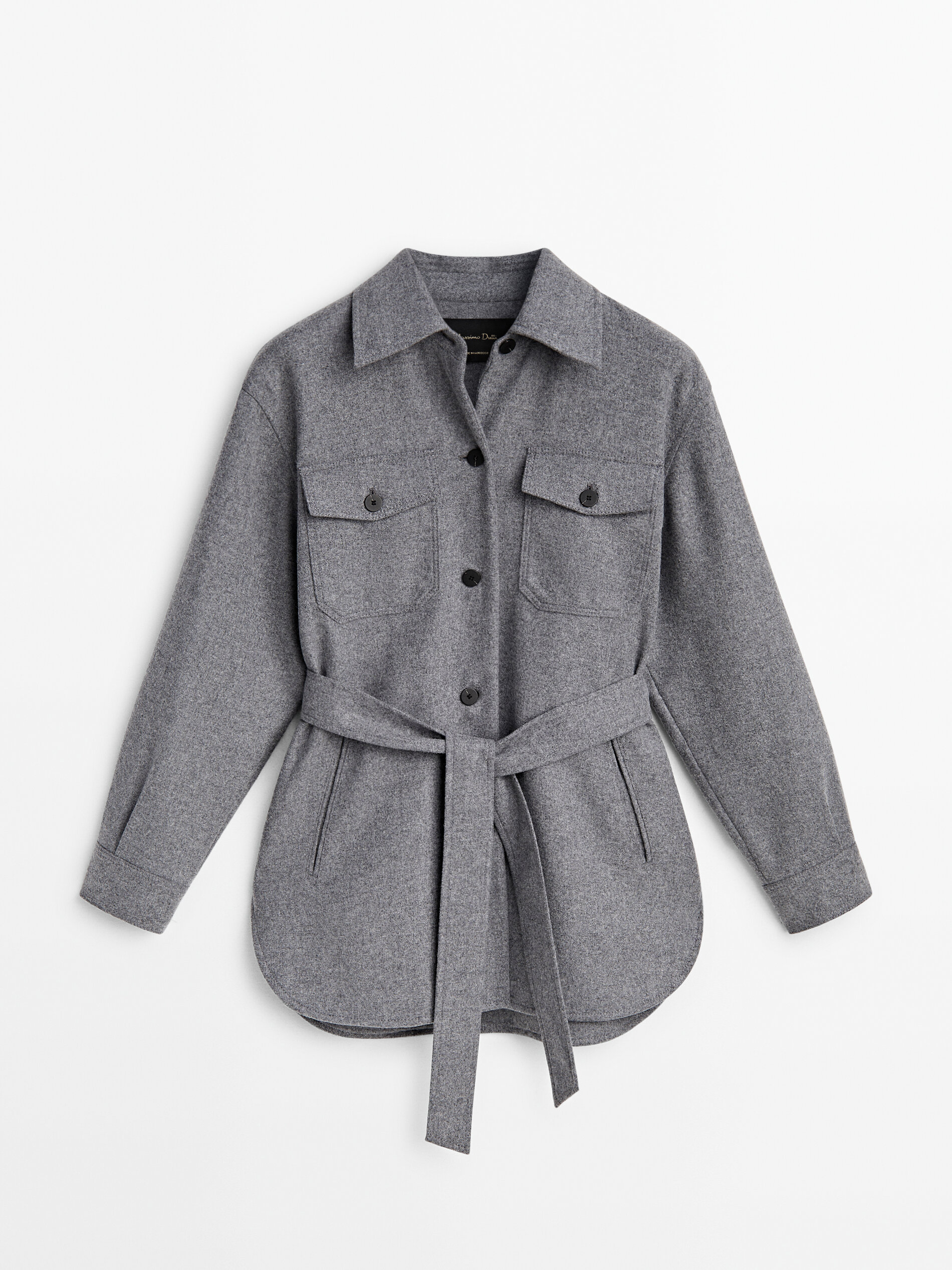 Sobrecamisa gris 2025 mujer