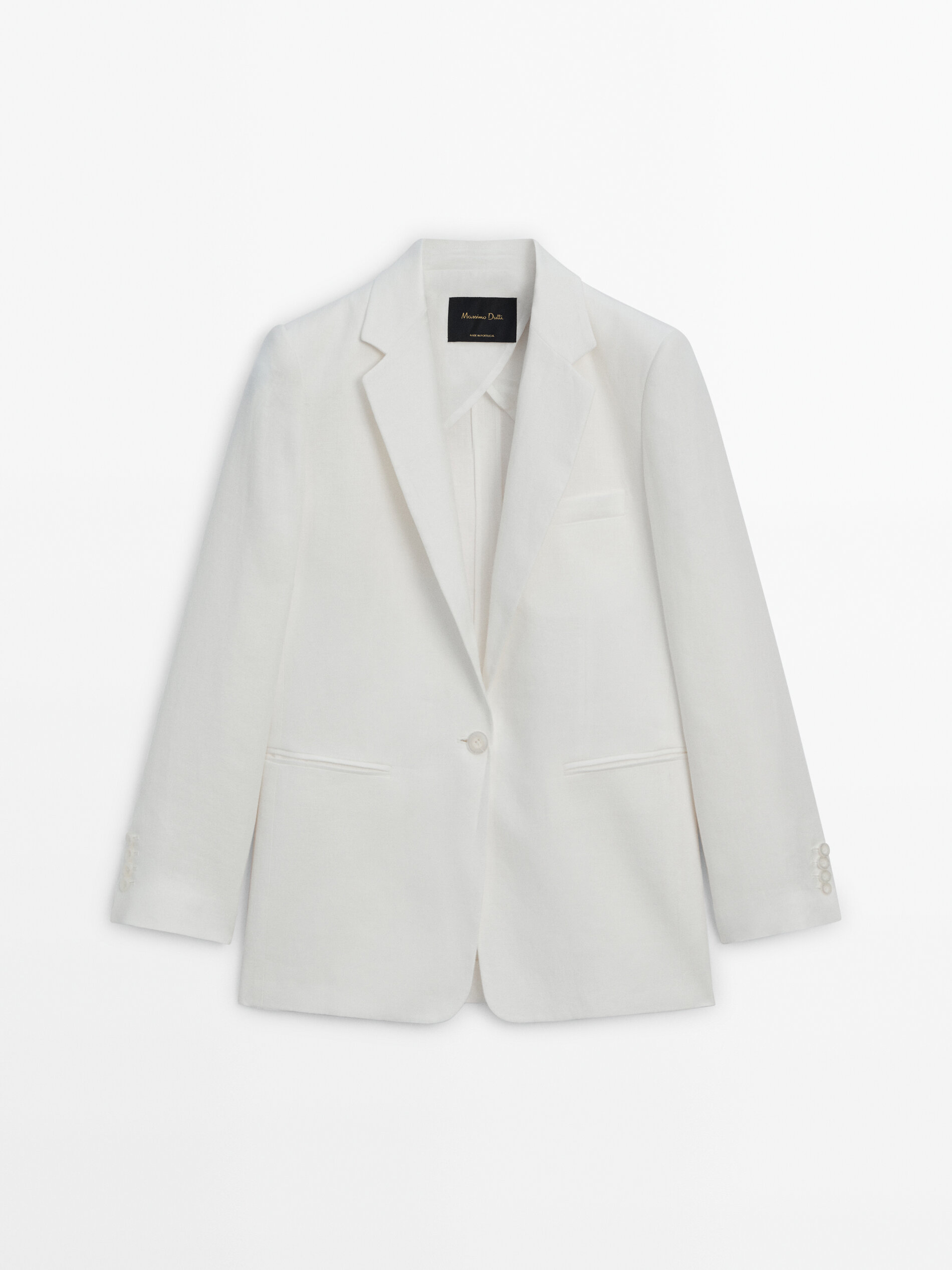 White hotsell button blazer