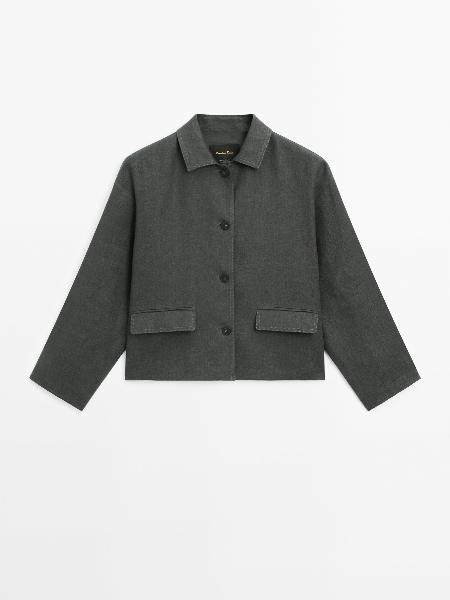 Massimo dutti green clearance jacket