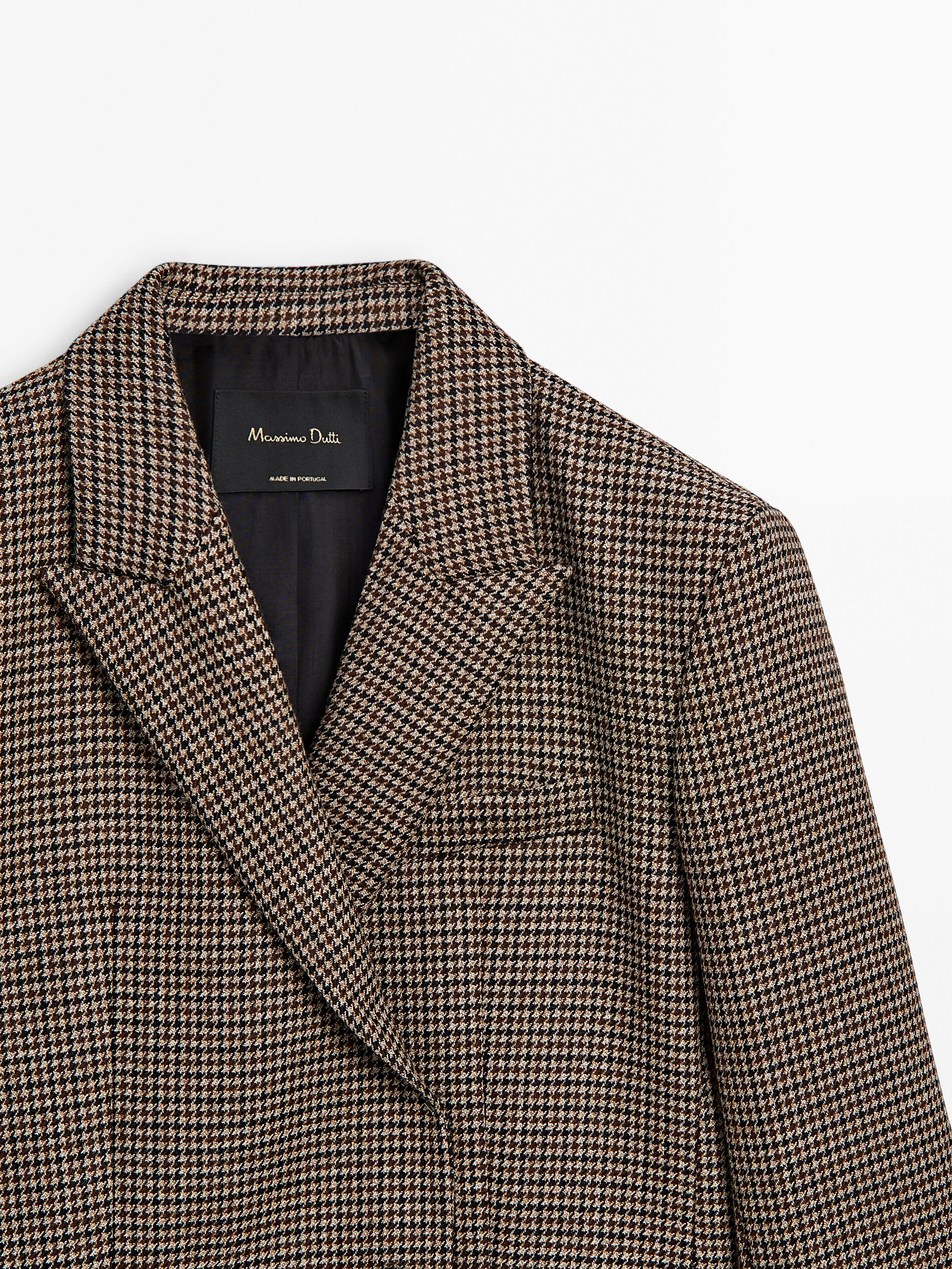 Blazer pied de poule marron on sale