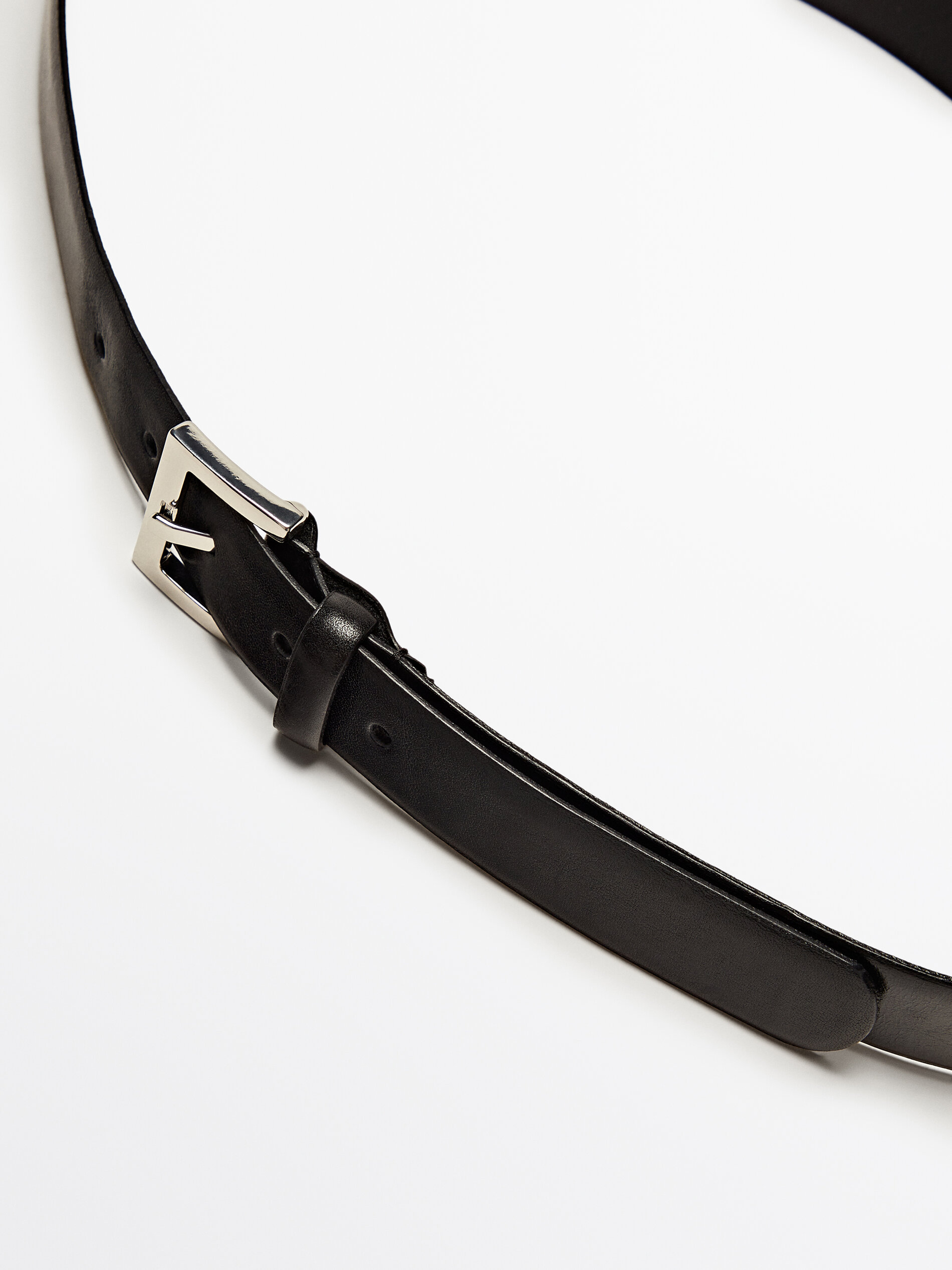 Ceinture cuir boucle carr e