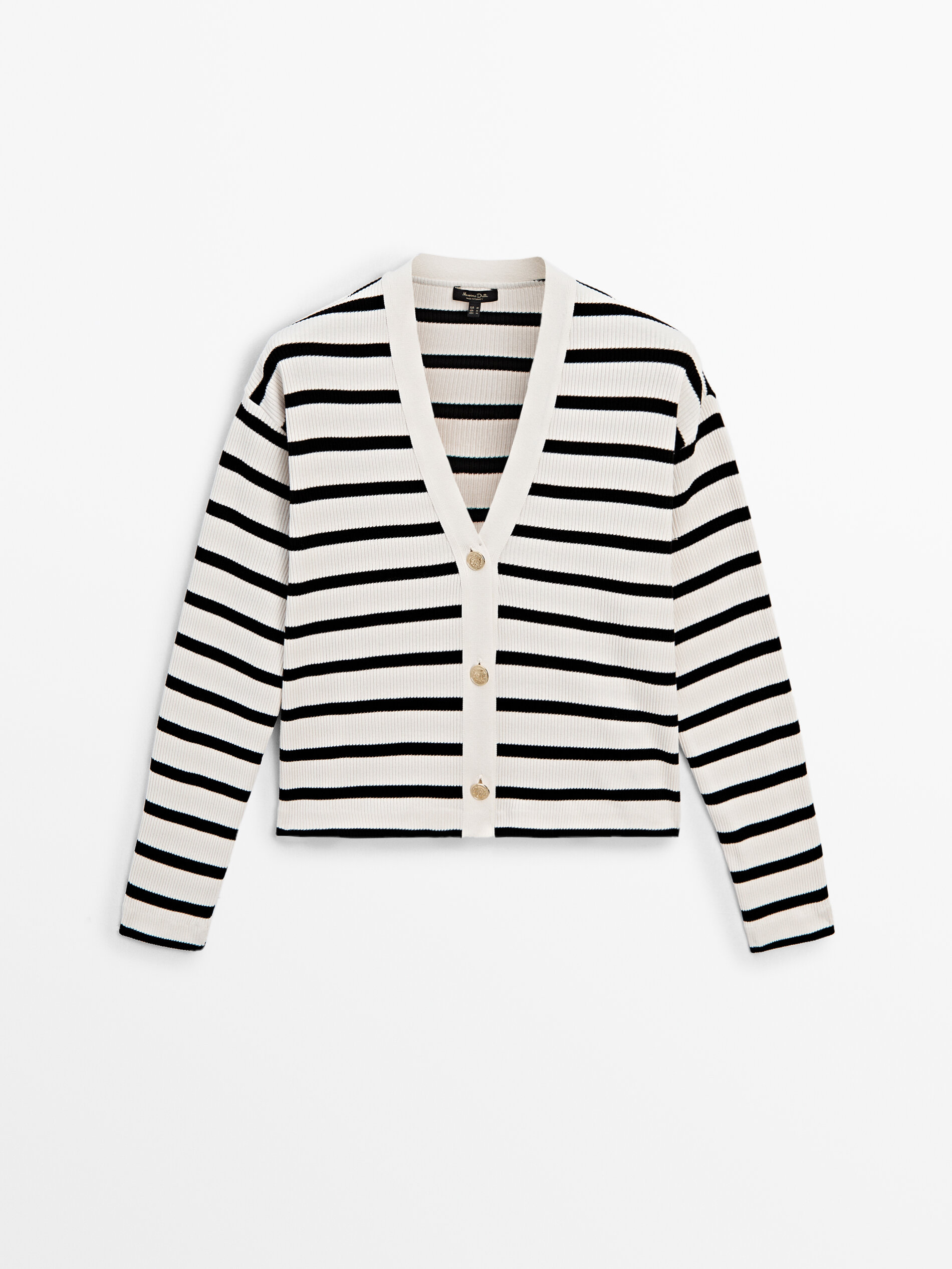 White striped best sale cardigan
