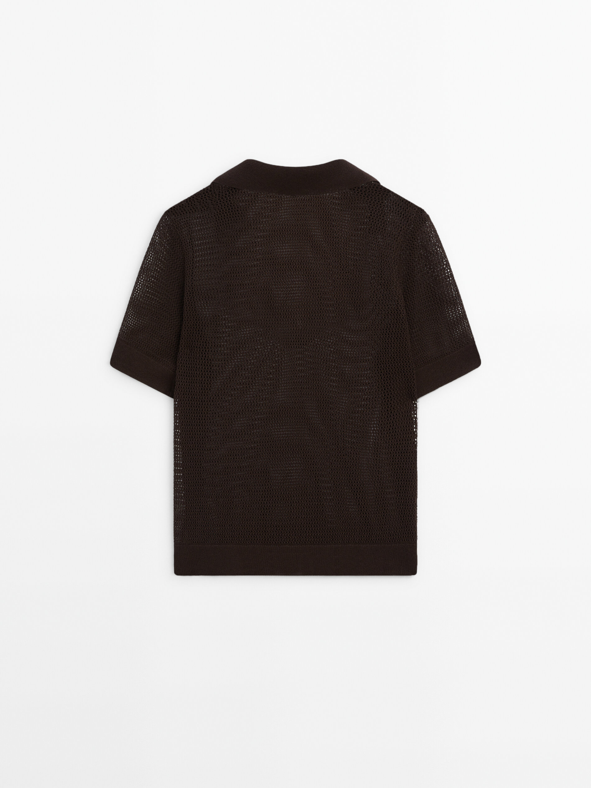 Mens mesh 2025 polo shirts