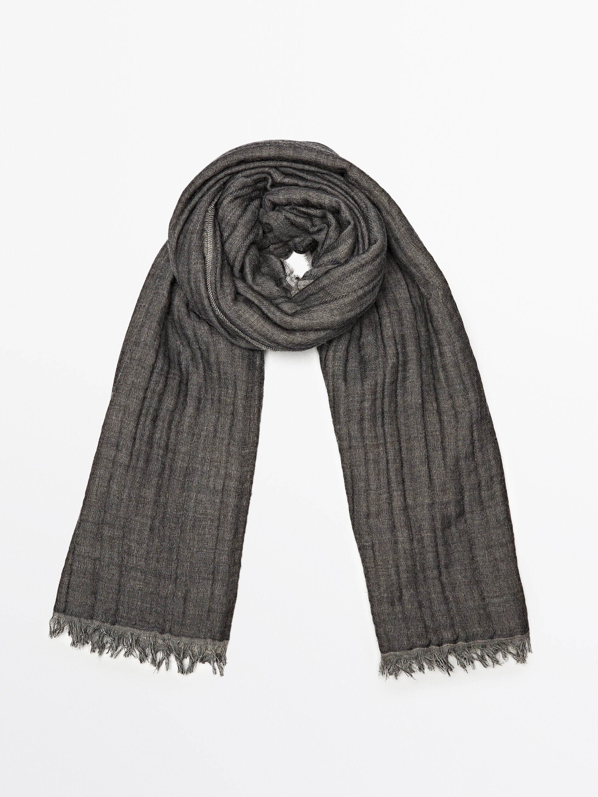 Black and best sale grey scarf
