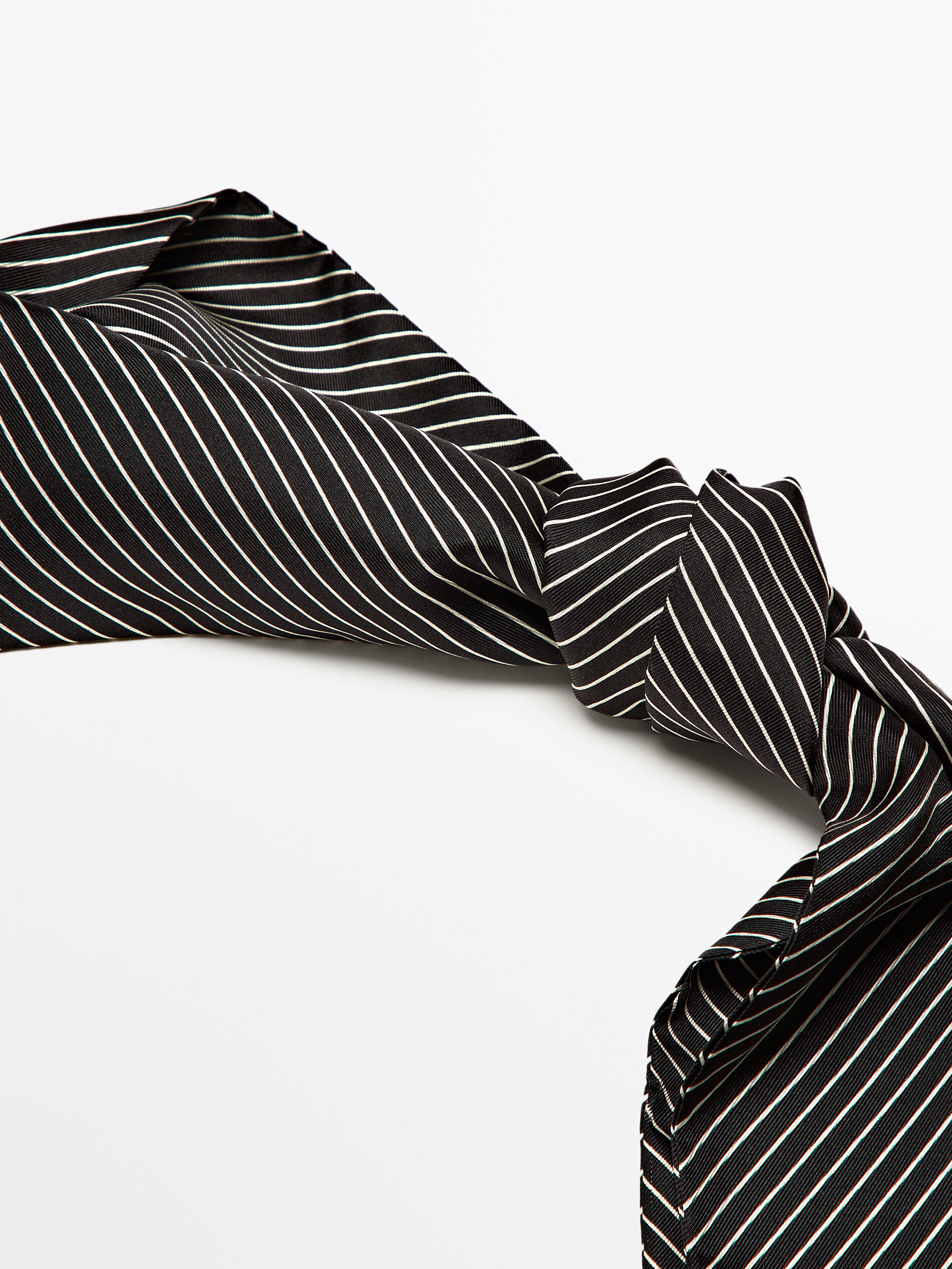 100 silk striped scarf