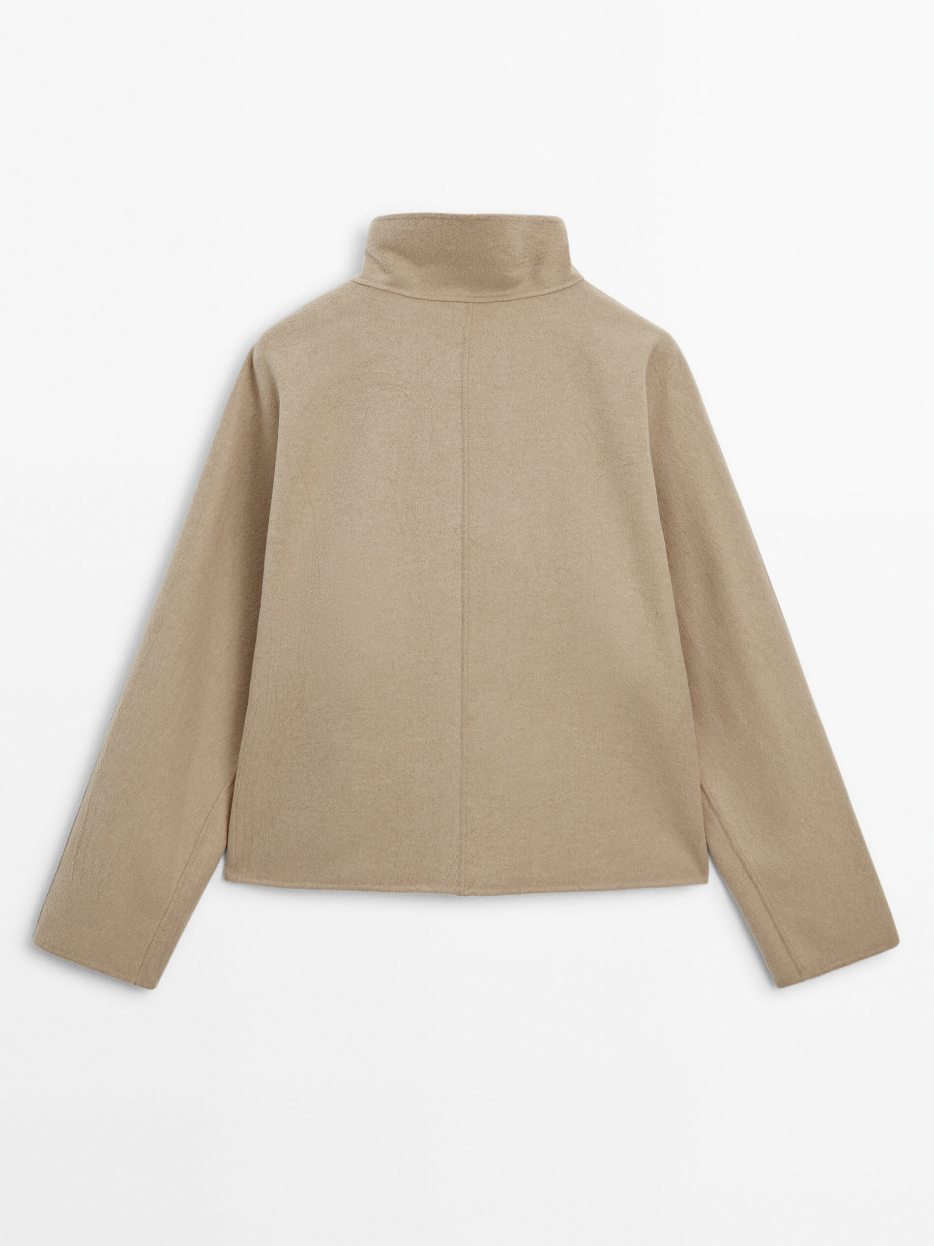 Massimo dutti cream best sale coat
