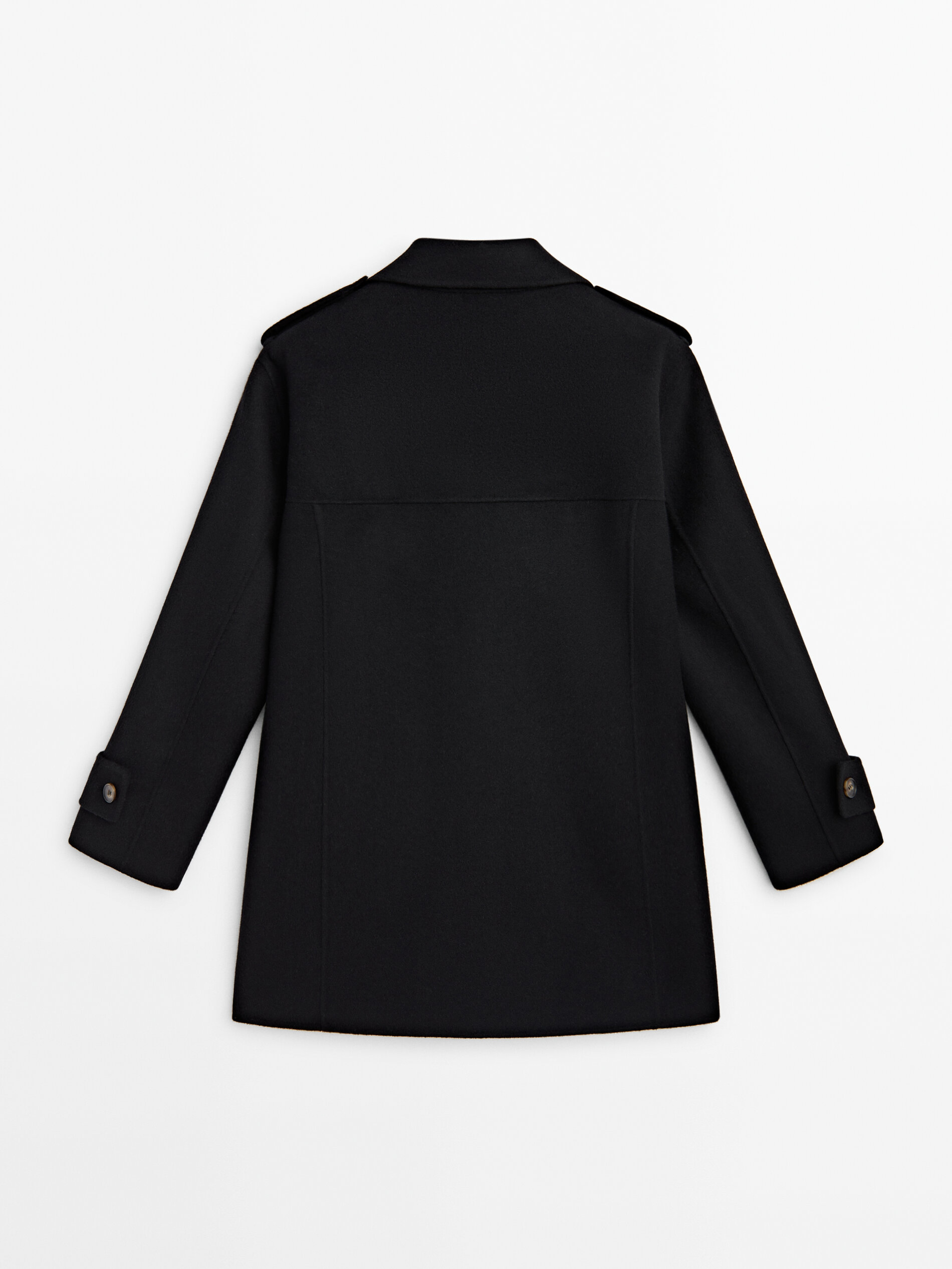 Massimo dutti white best sale coat