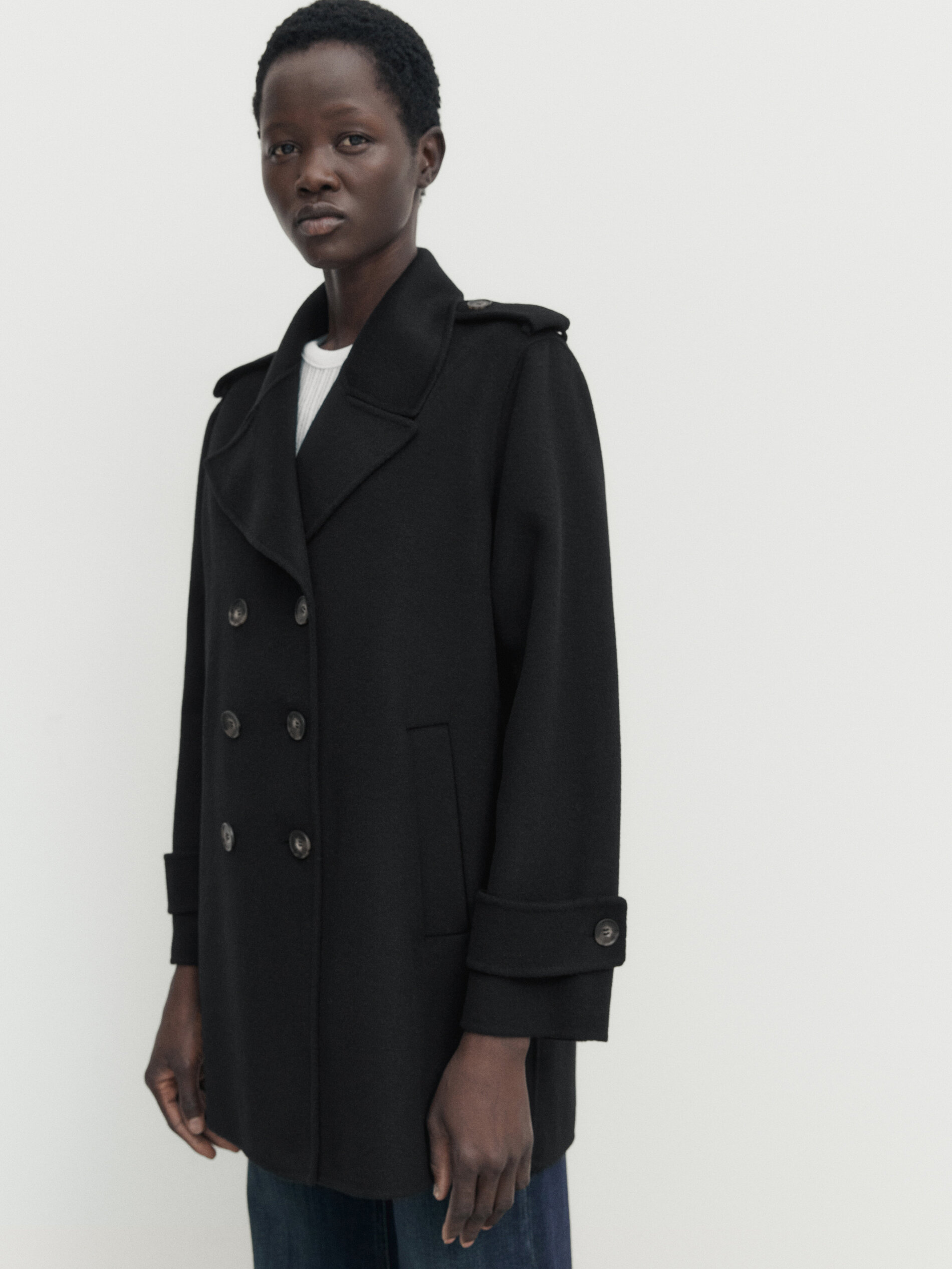 Massimo dutti shop cashmere coat