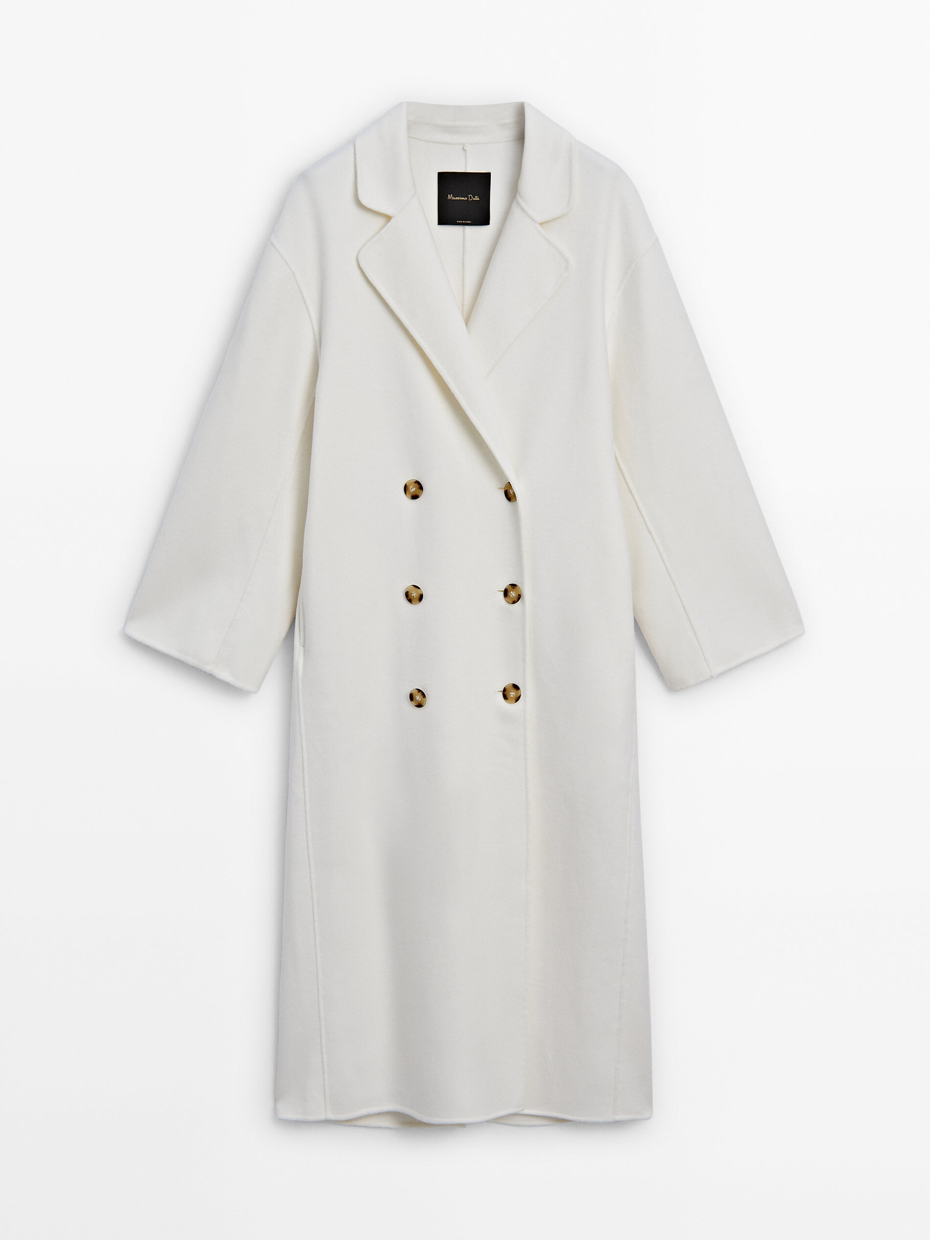 Manteau hot sale laine blanc