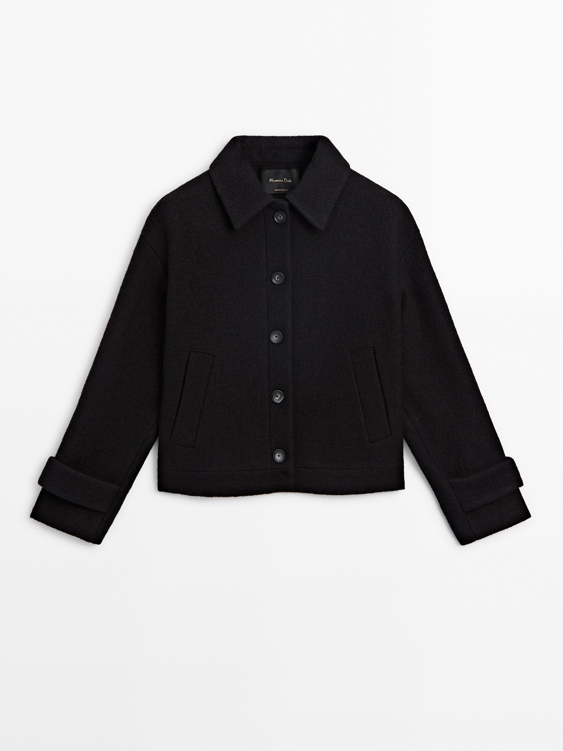 Black jacket with deals buttons