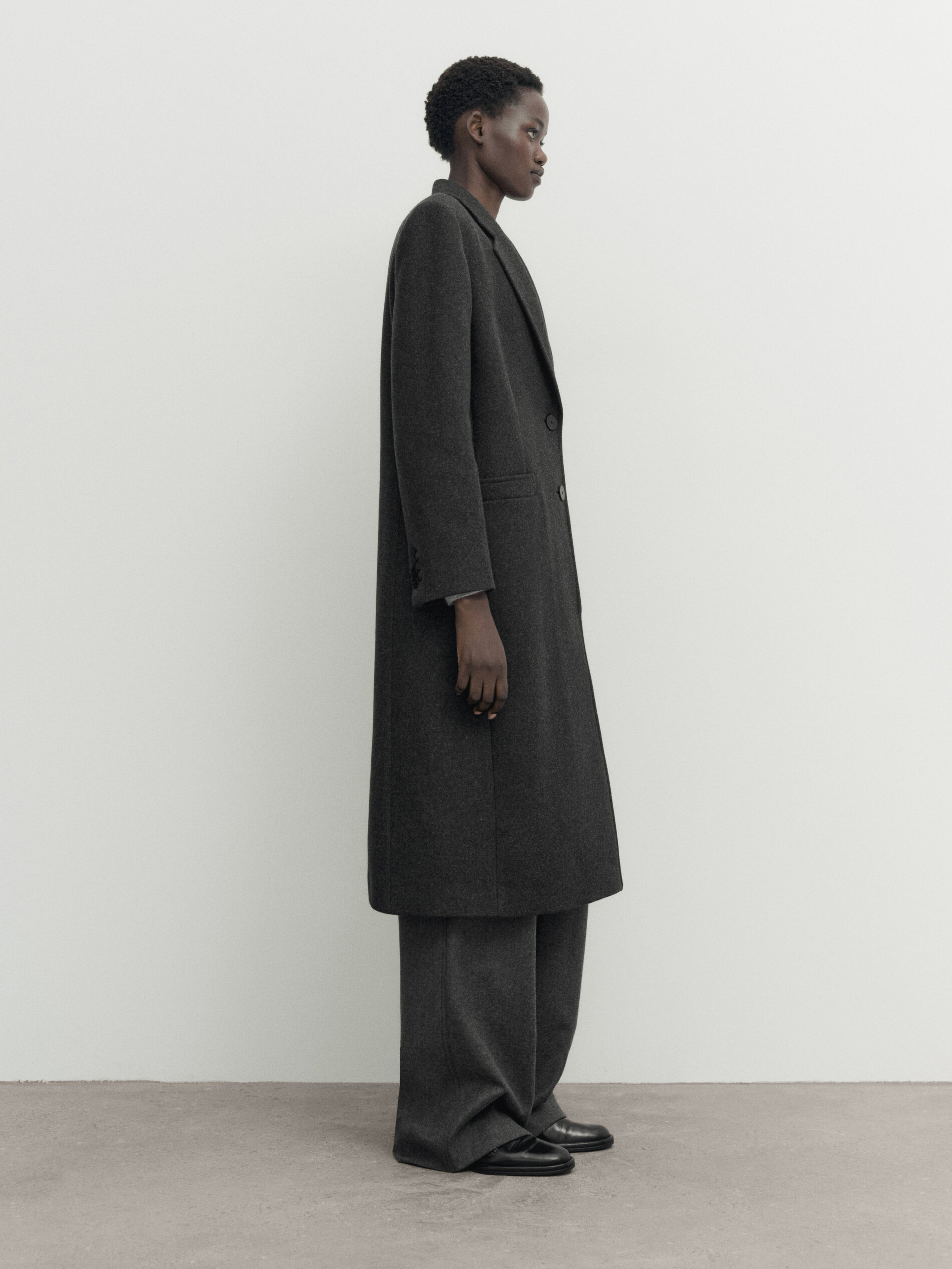 Full length outlet grey coat
