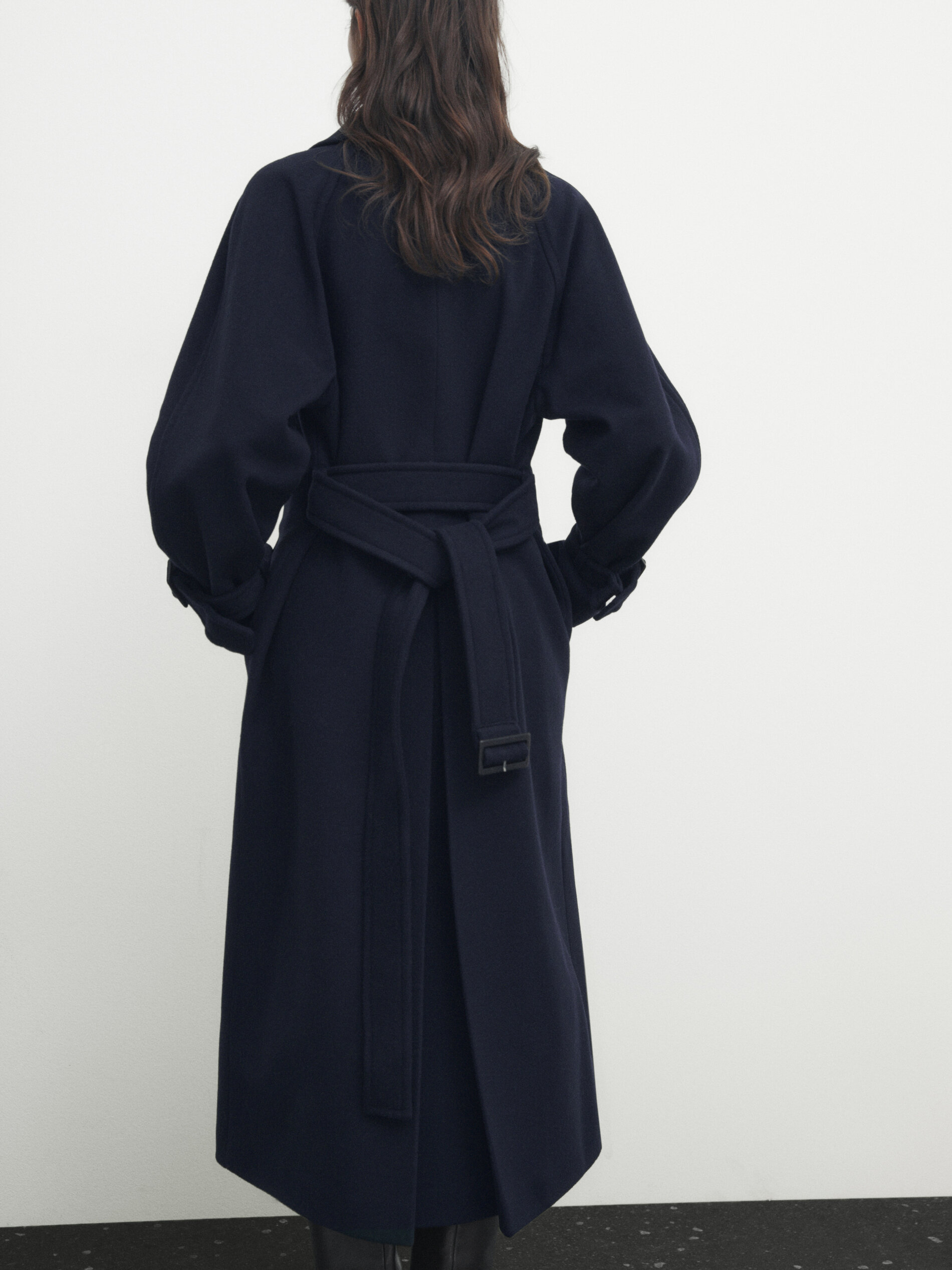 Navy blue trench on sale