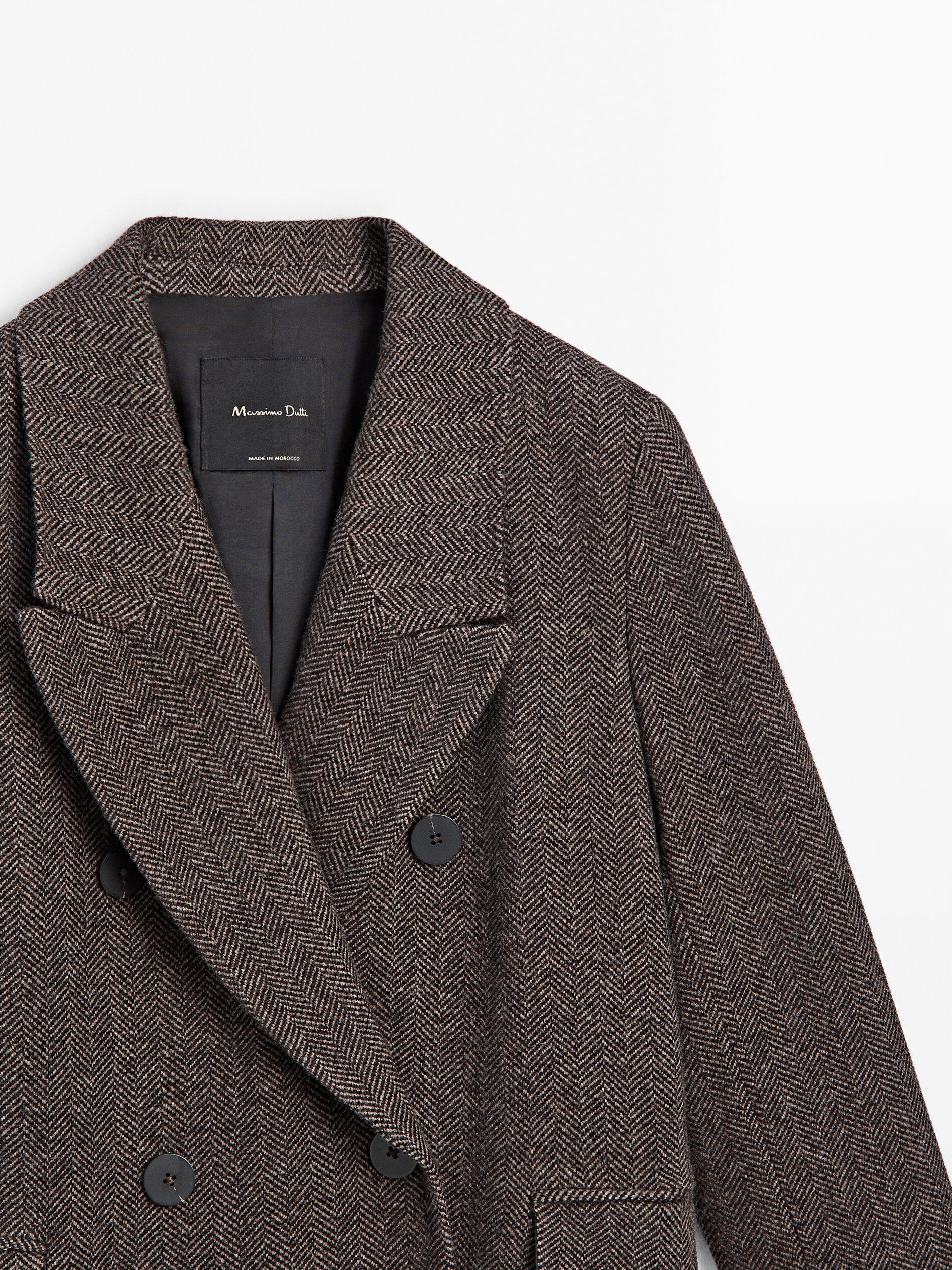 Massimo dutti overcoat sale