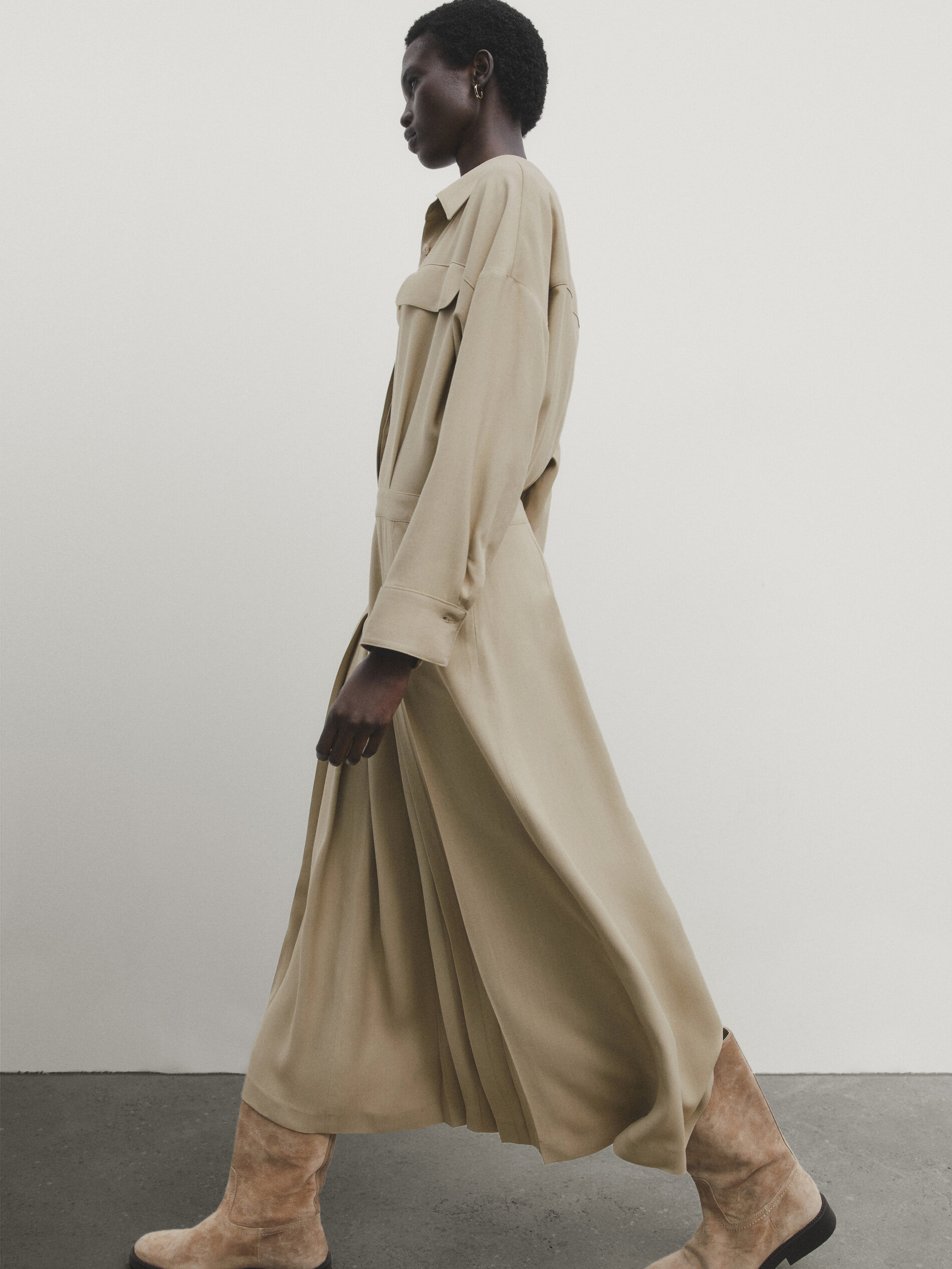 Zara combinaison robe top plissée