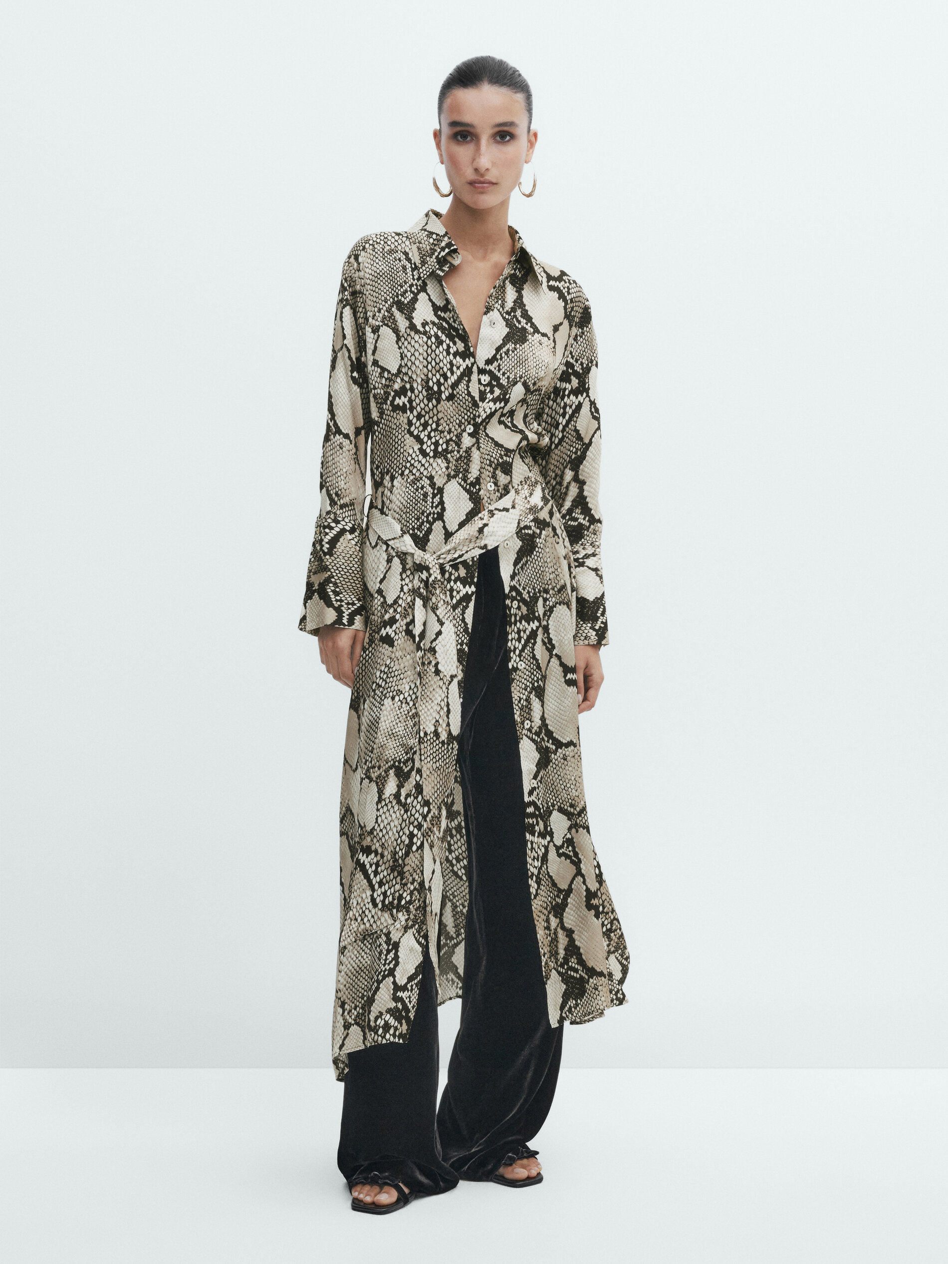Zara robe discount imprimé serpent