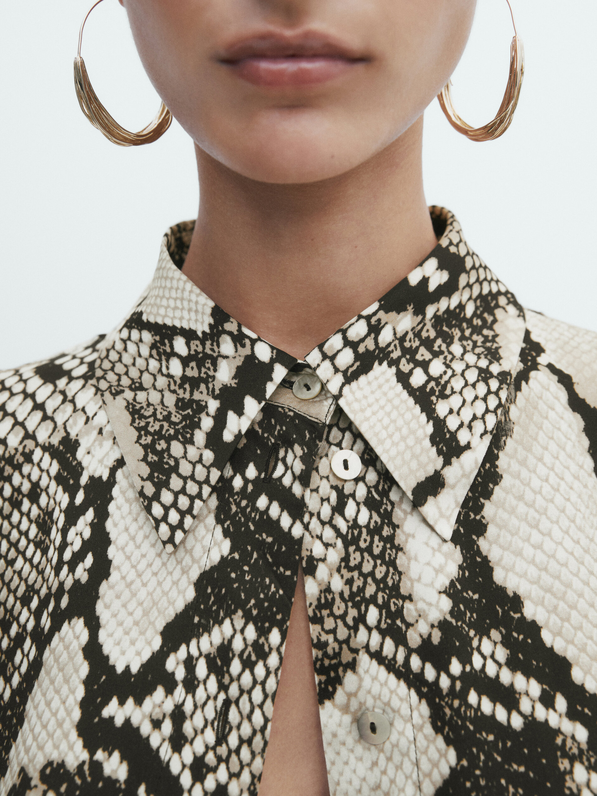 Massimo dutti new arrivals snakeskin dress