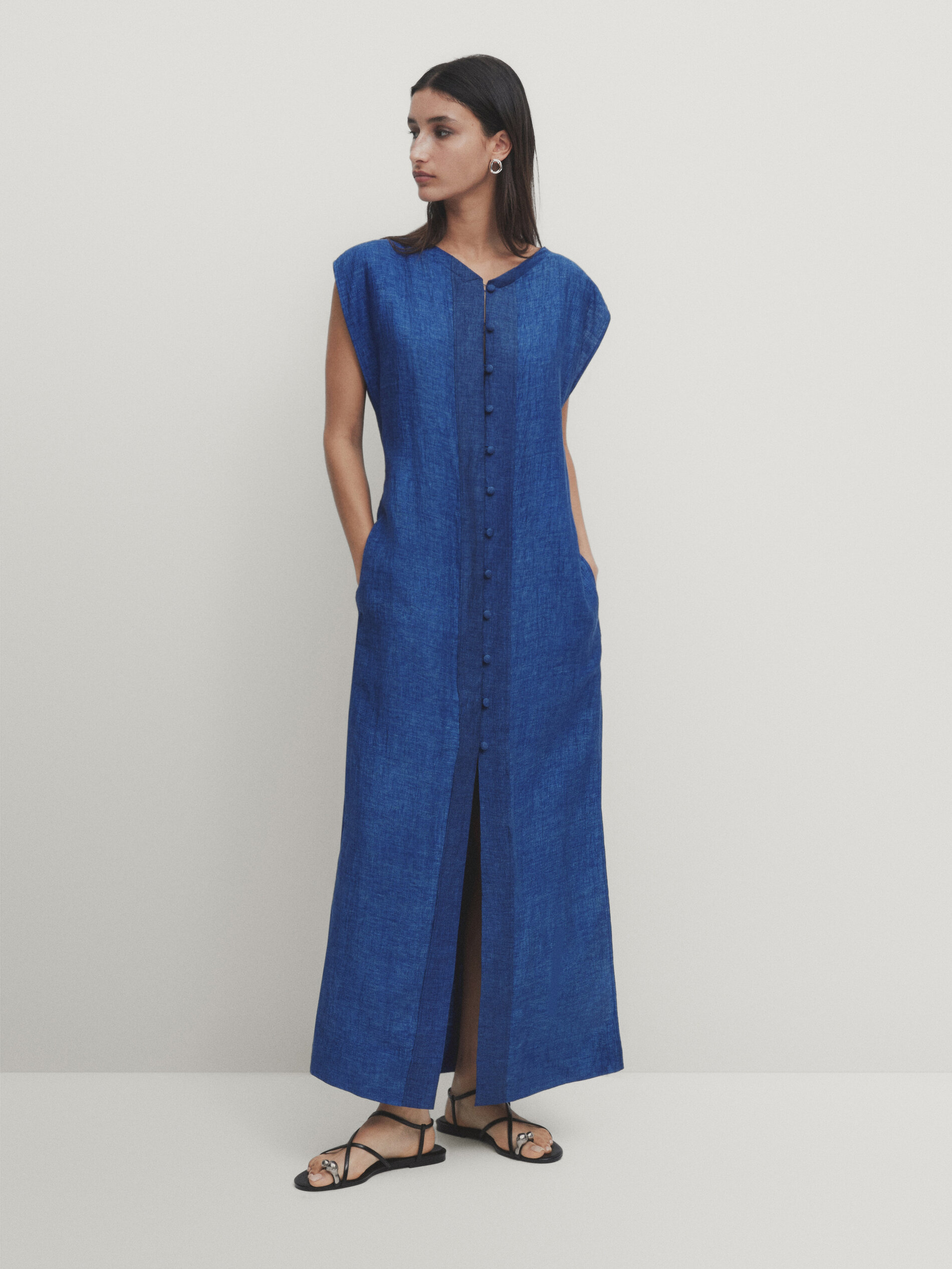 Massimo dutti denim dress discount