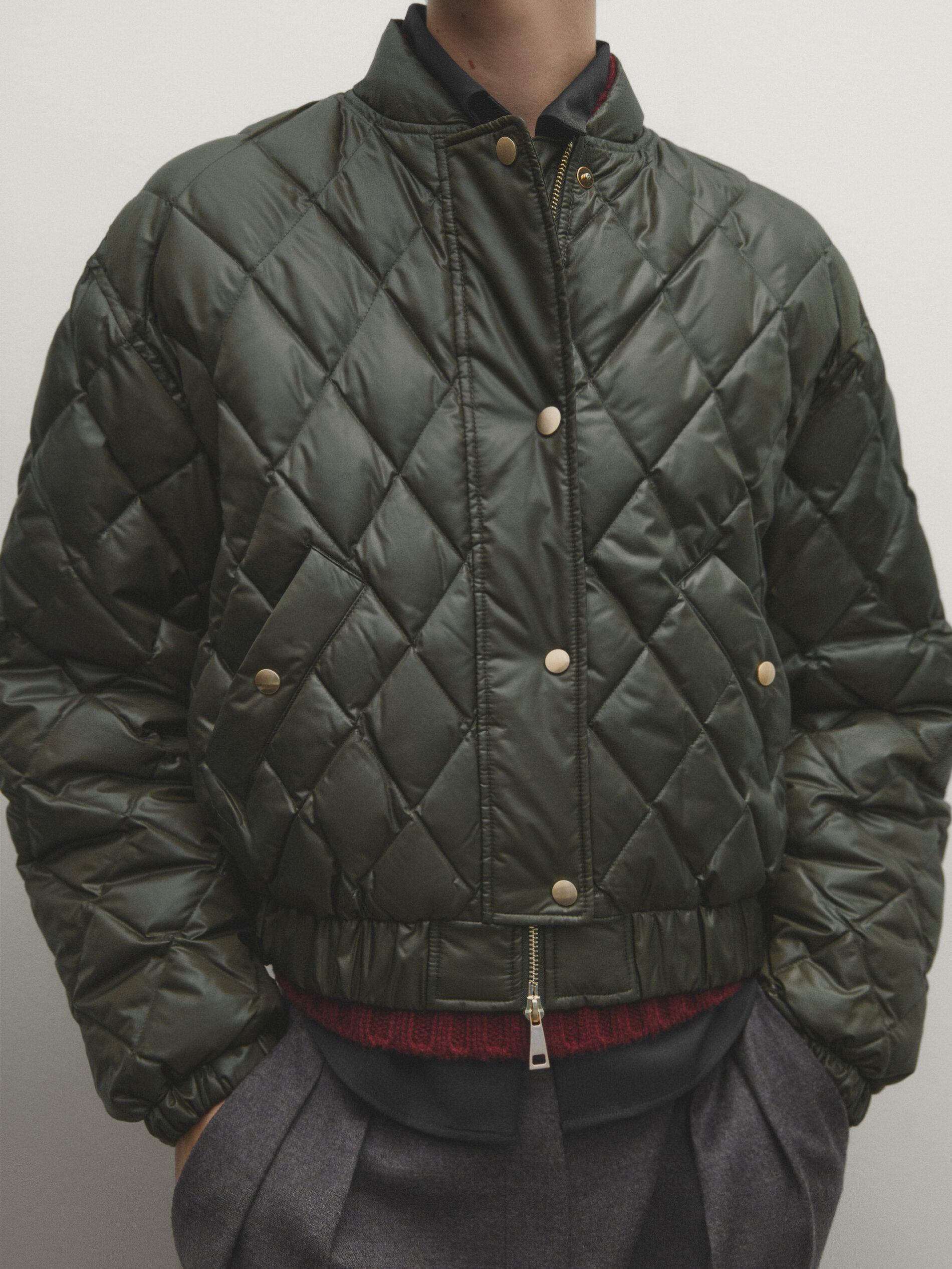 Down bomber jacket mens hot sale