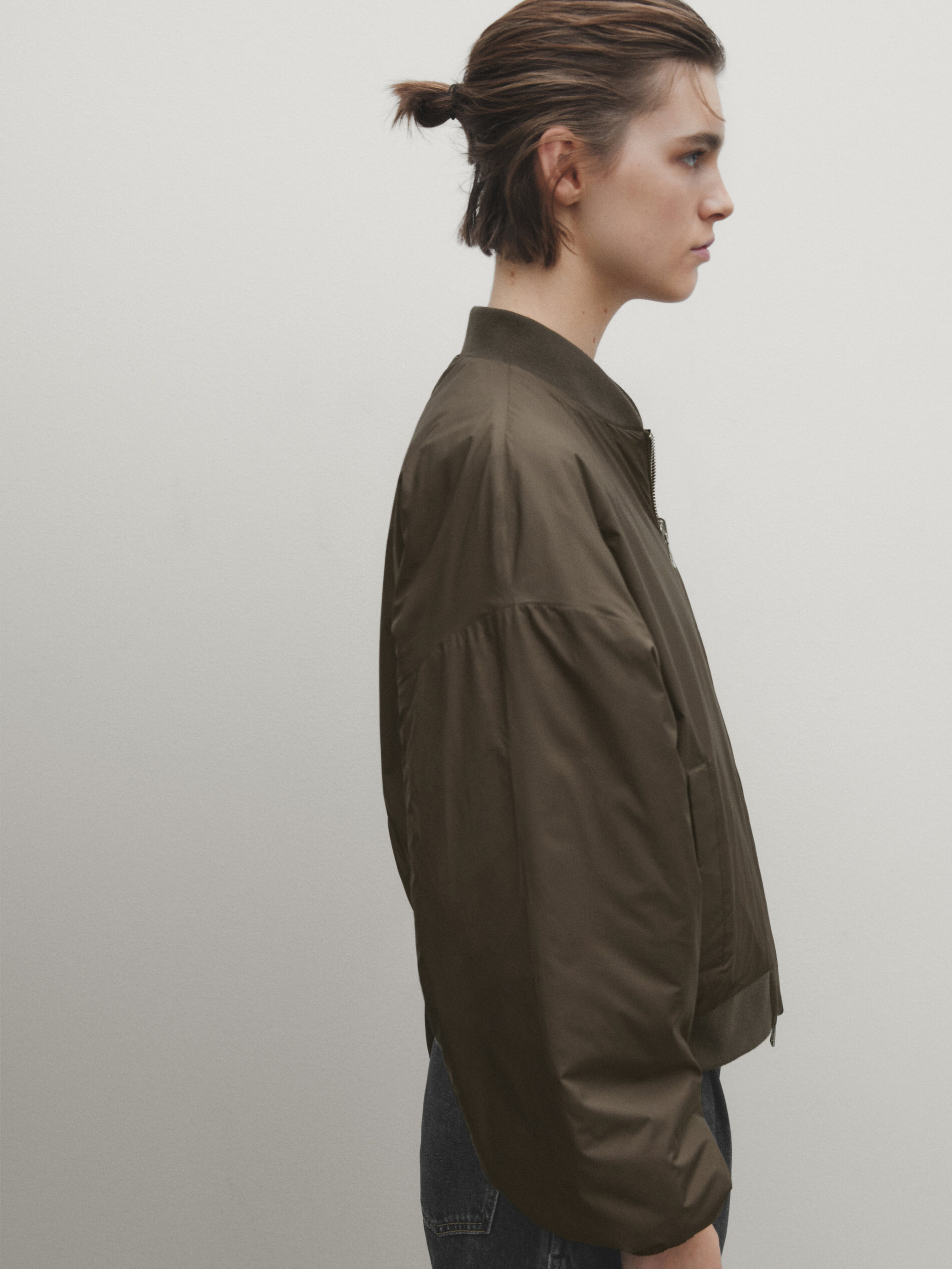 Massimo dutti reversible leather sale jacket