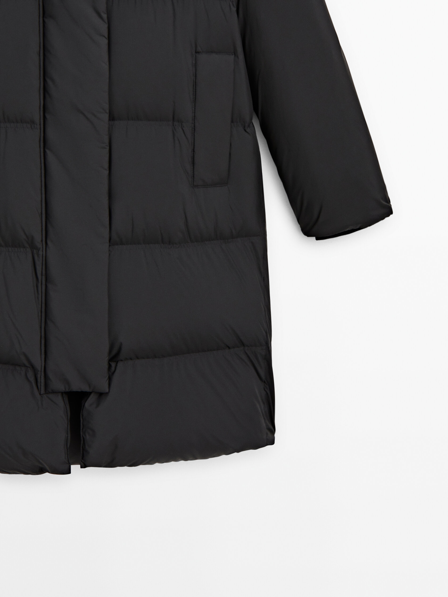 Massimo dutti velvet down jacket top