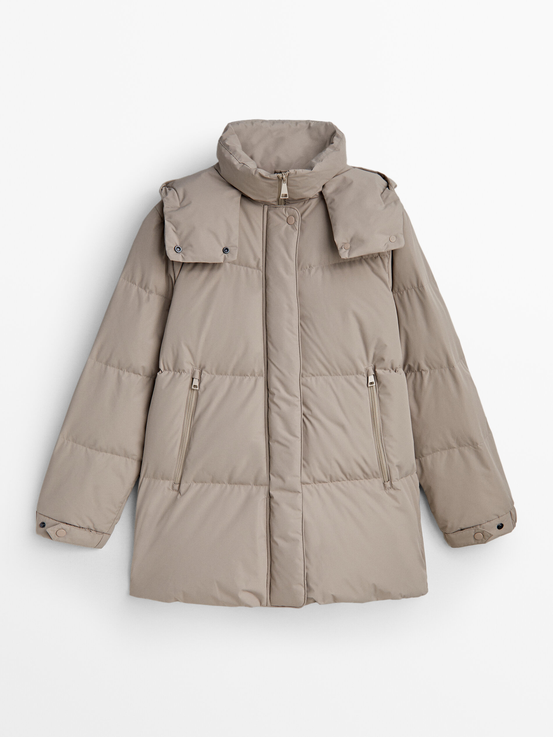 Padded feather outlet down coats