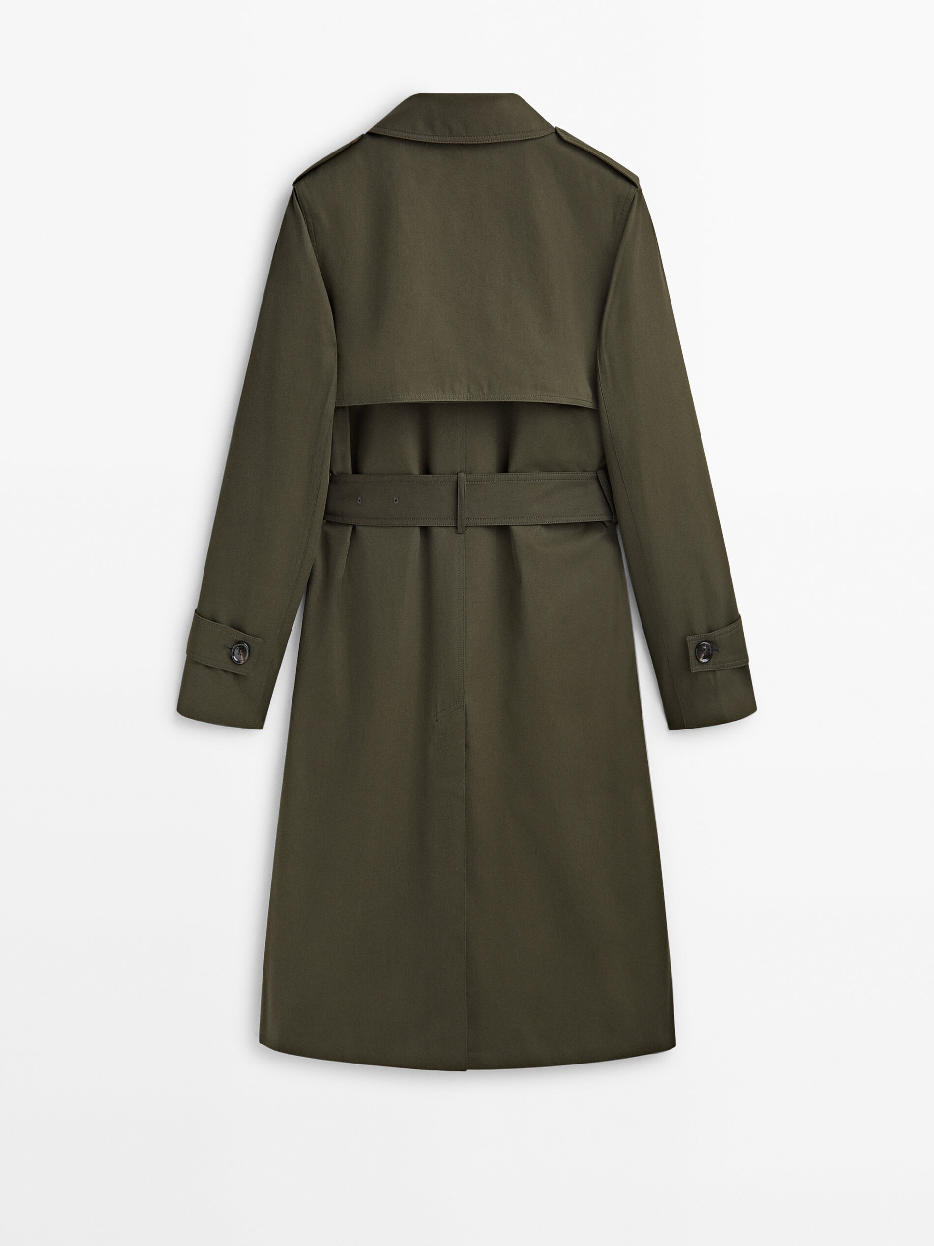 Trench coat with belt Khaki Navy Blue Camel Coats And