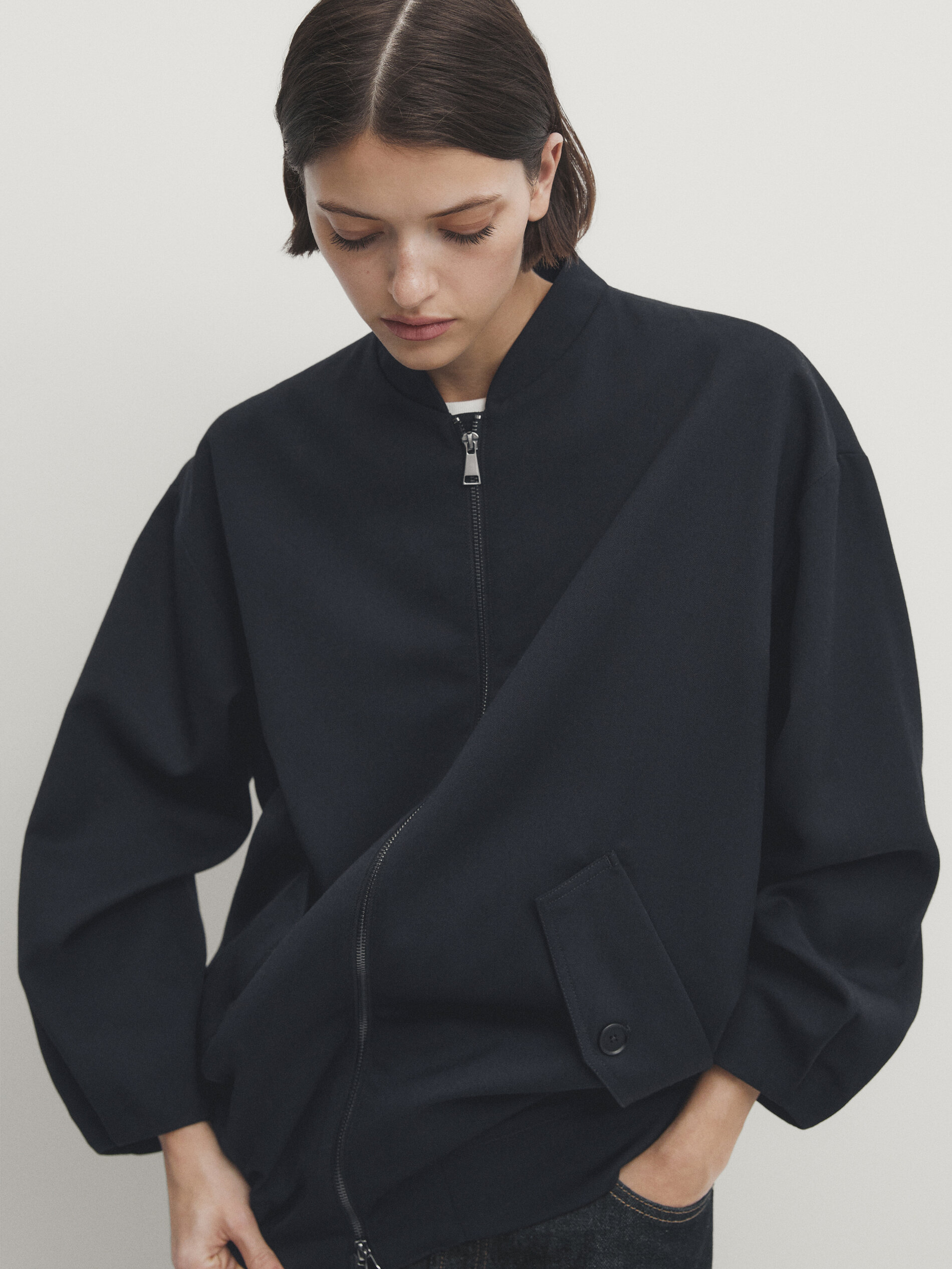 Bomber jacket massimo dutti hotsell