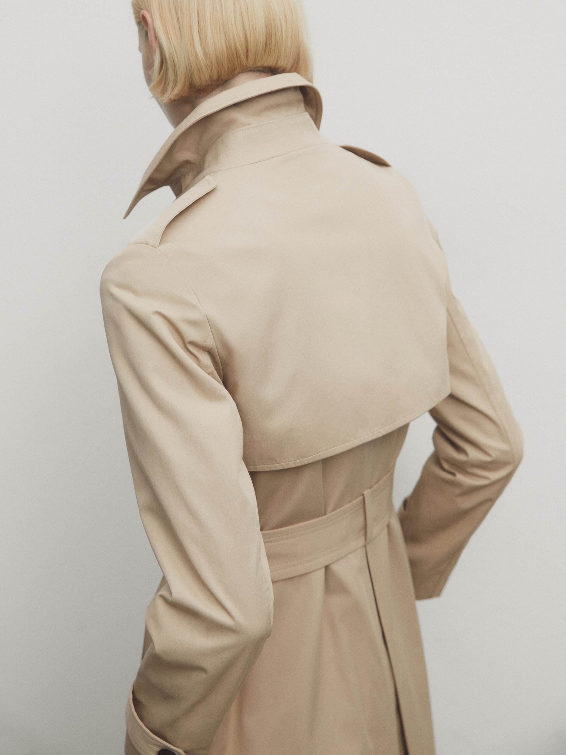 Massimo dutti new arrivals cream coat